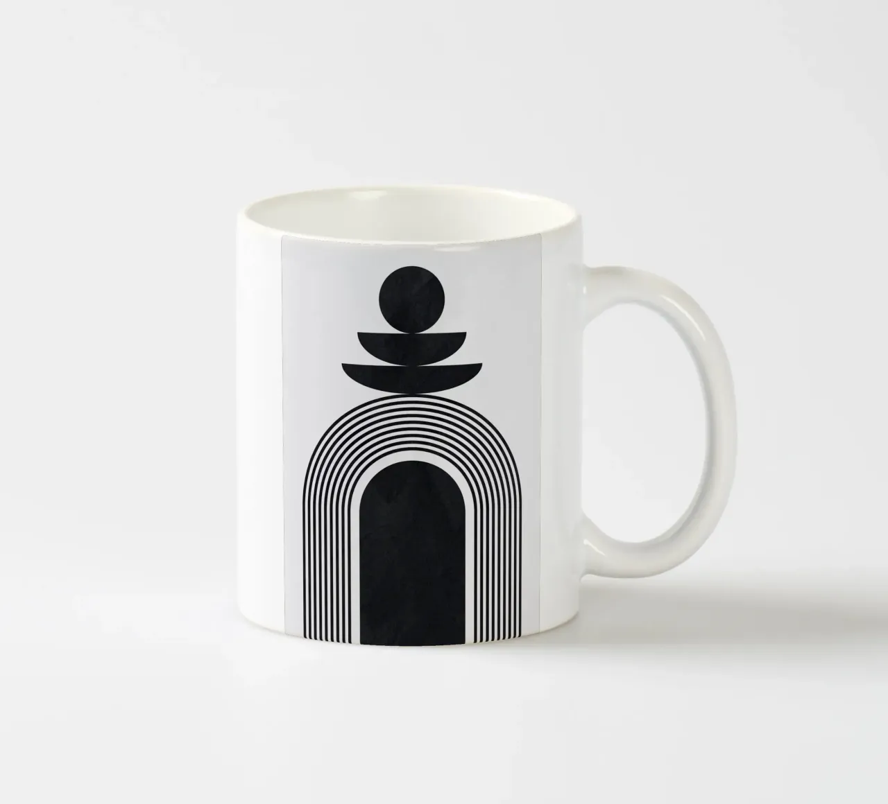 archi cerchi concentrici tazza in ceramica da Ron Bale