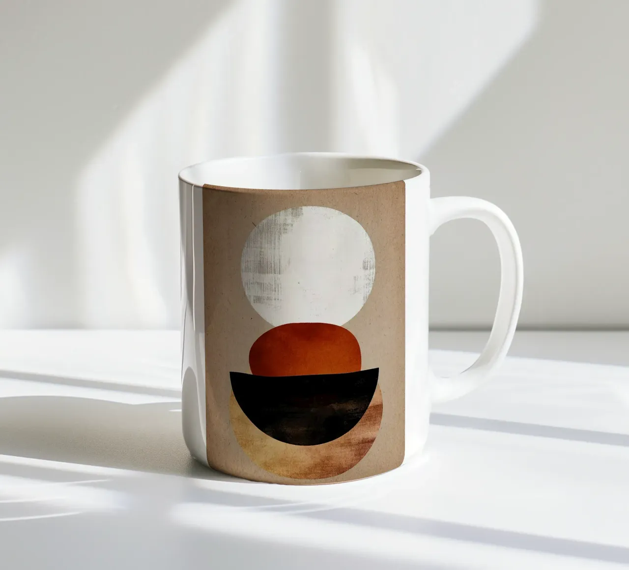 forme geometriche cerchi tazza in ceramica da Ron Bale