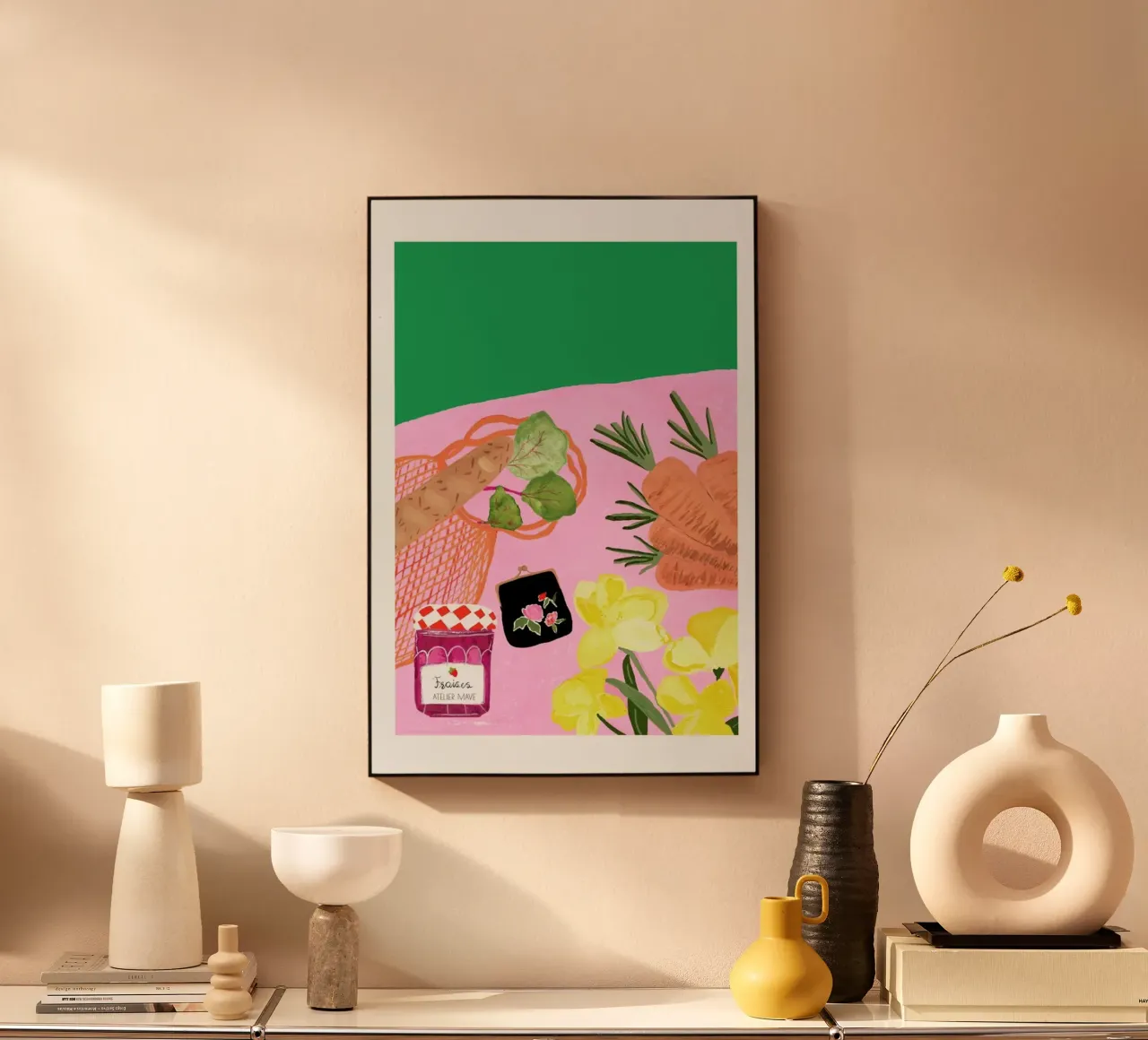 Grocery Shopping acrylic glass by Atelier Mave