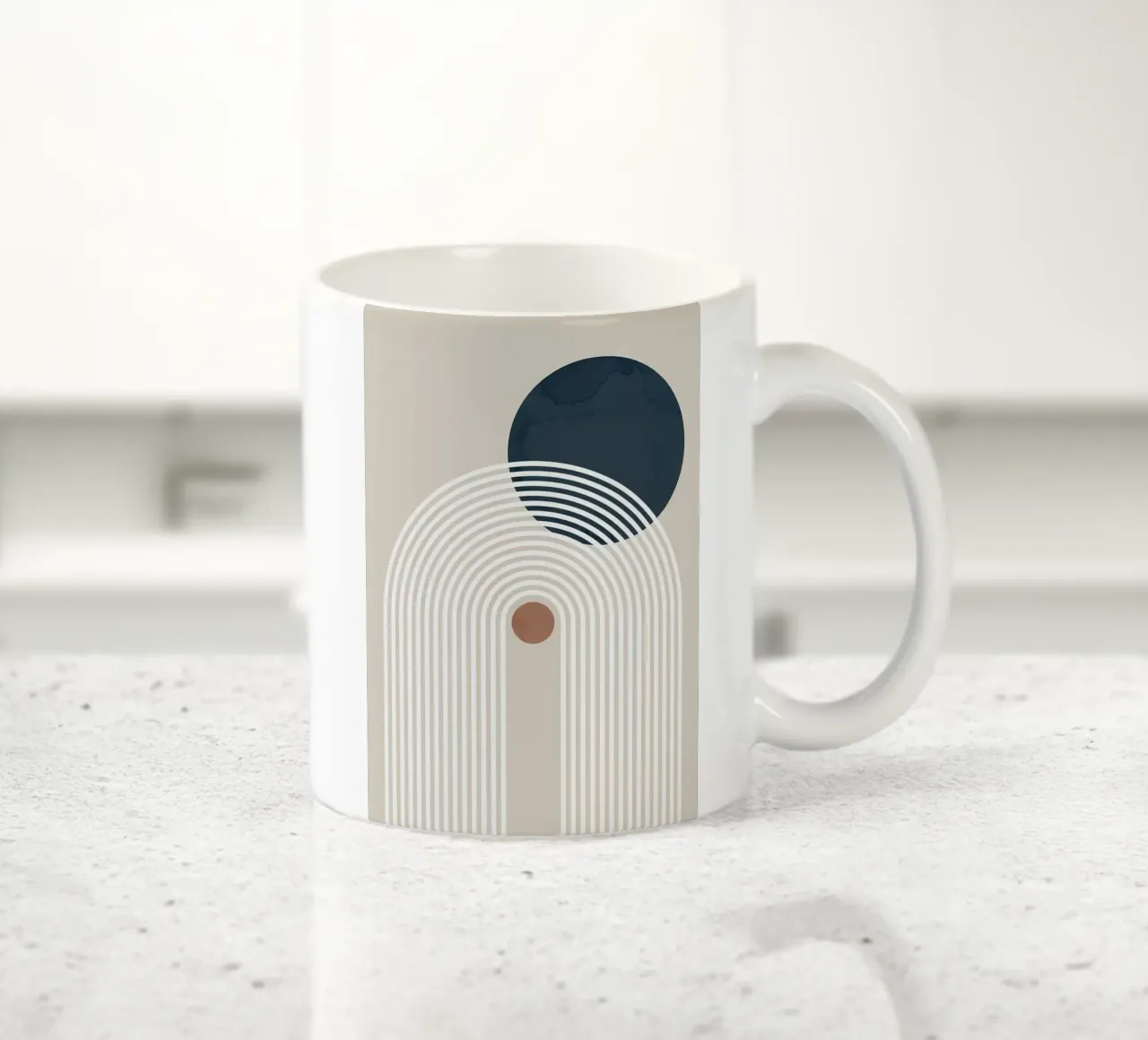 cerchio strisce arco tazza in ceramica da Ron Bale