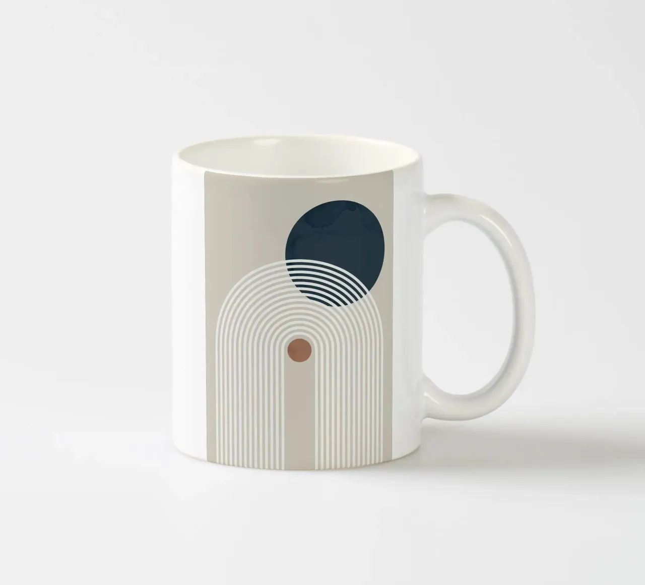 cerchio strisce arco tazza in ceramica da Ron Bale