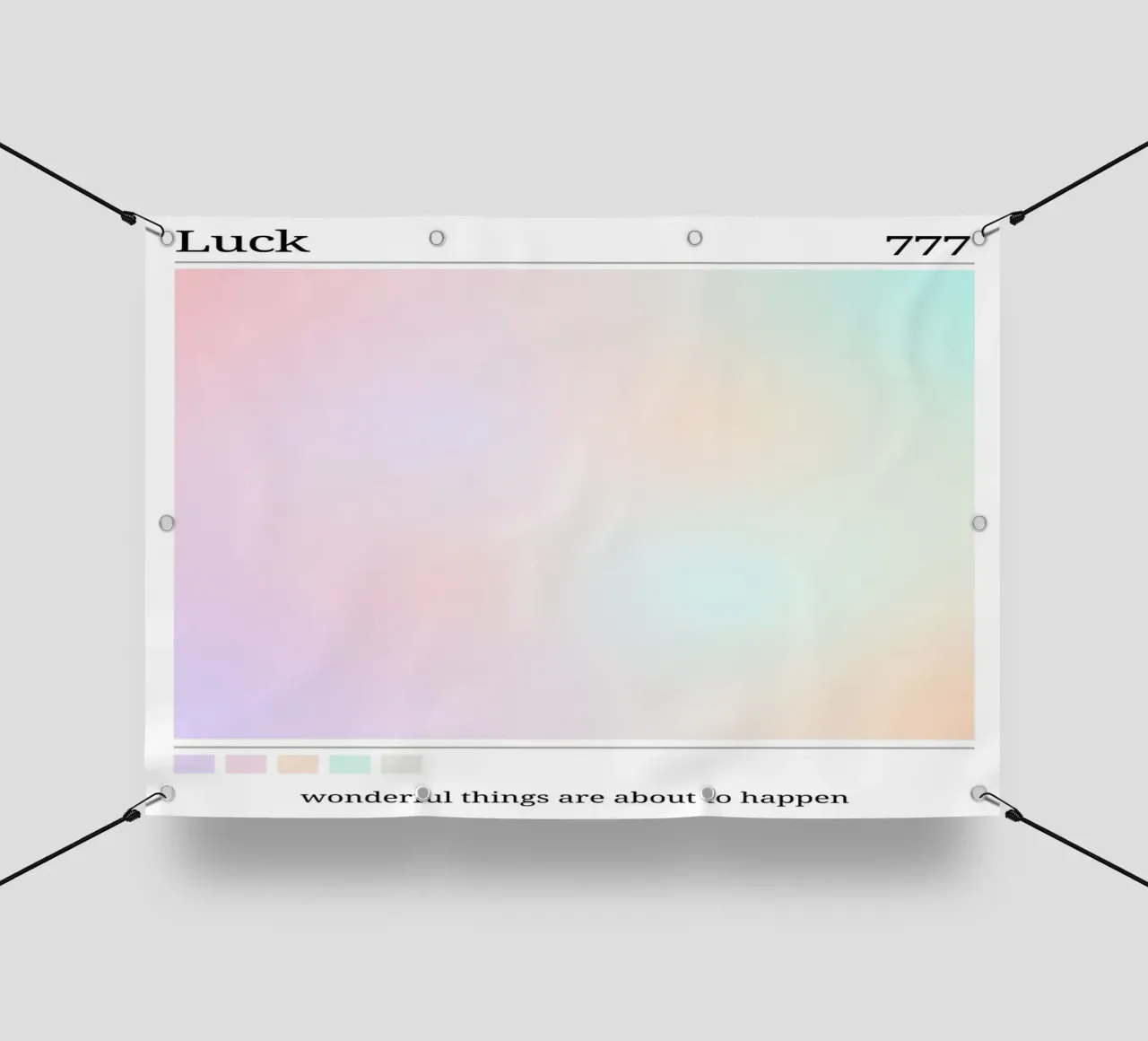 Angelo n. 777 Luck Pastel Aura Gradient Poster Art telo in pvc da homdeco