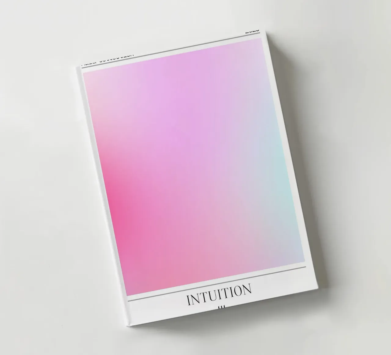"Intuition" Angelo n. 111 Aura Rosa Blu Gradiente 2023 diario da homdeco