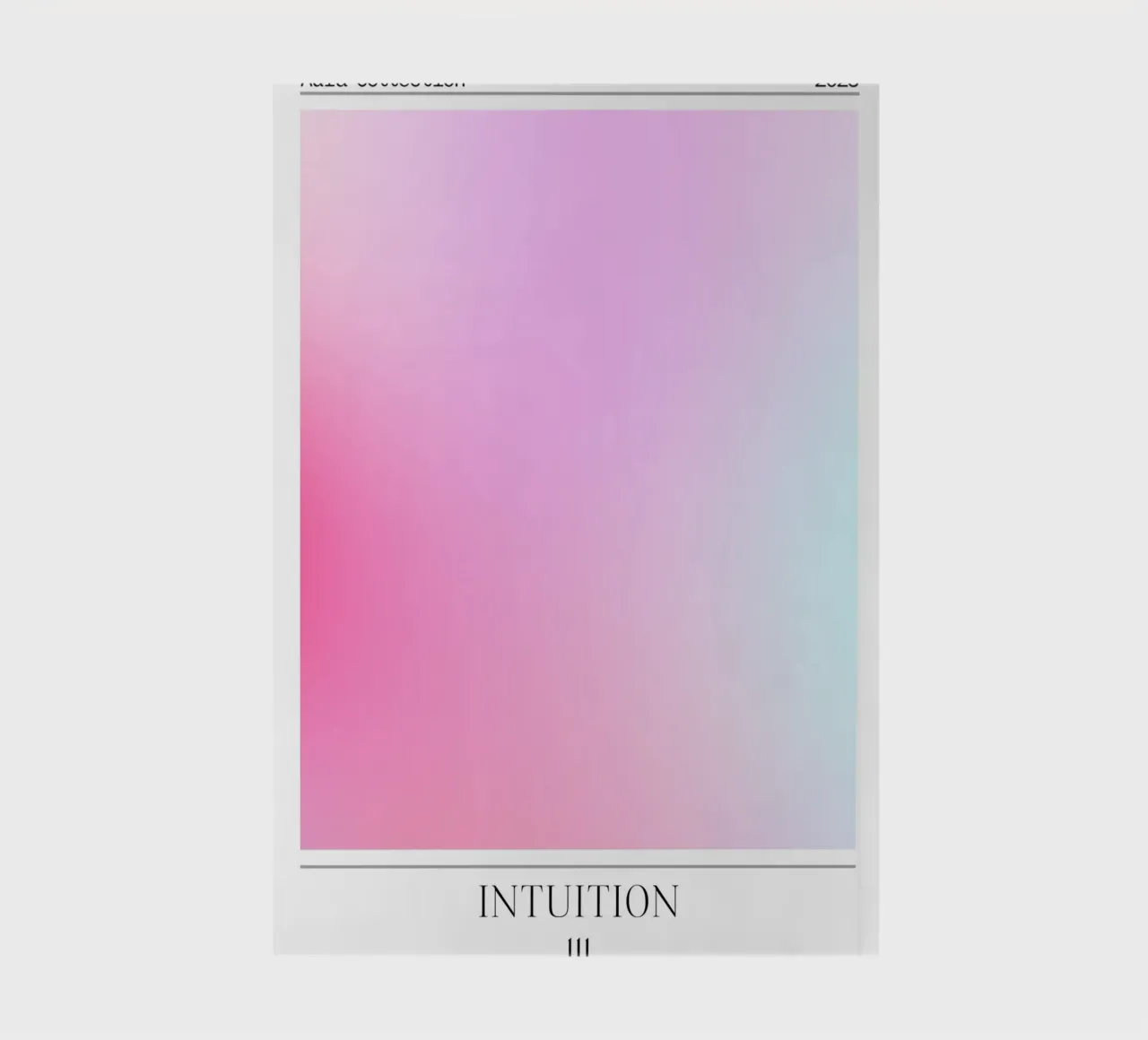 "Intuition" Angelo n. 111 Aura Rosa Blu Gradiente 2023 diario da homdeco