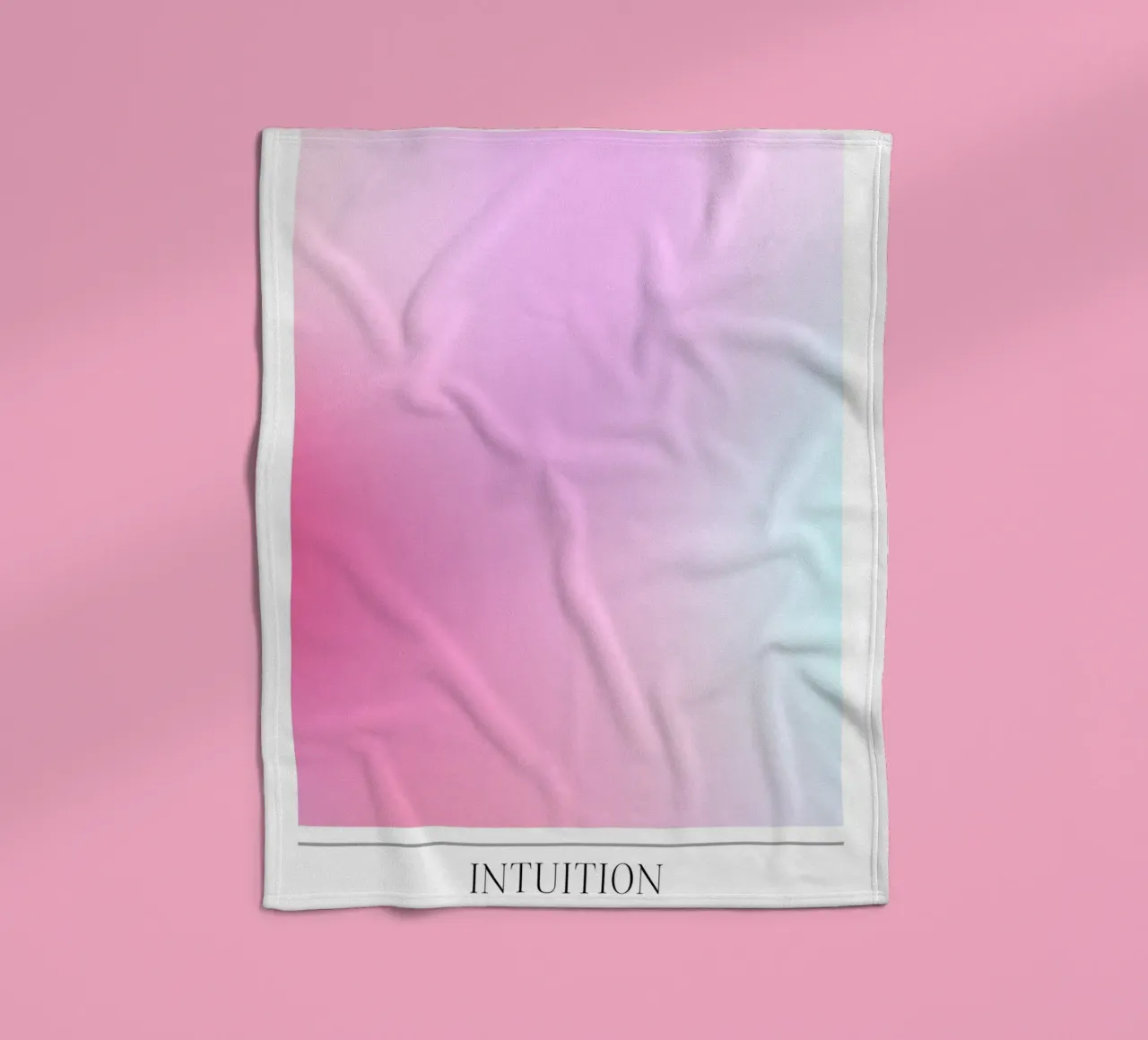 "Intuition" Angelo n. 111 Aura Rosa Blu Gradiente 2023 coperta in pile da homdeco