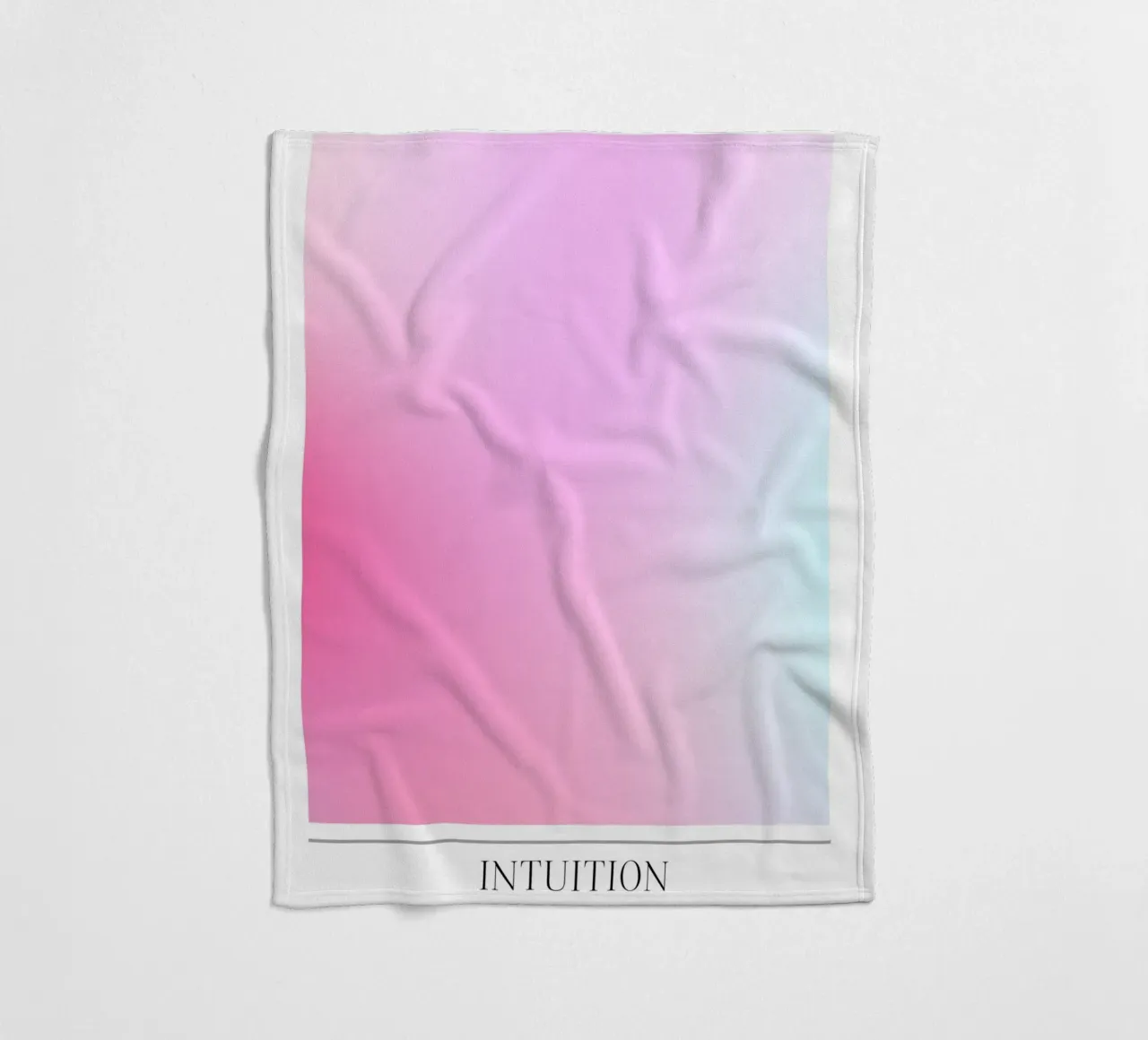 "Intuition" Angelo n. 111 Aura Rosa Blu Gradiente 2023 coperta in pile da homdeco