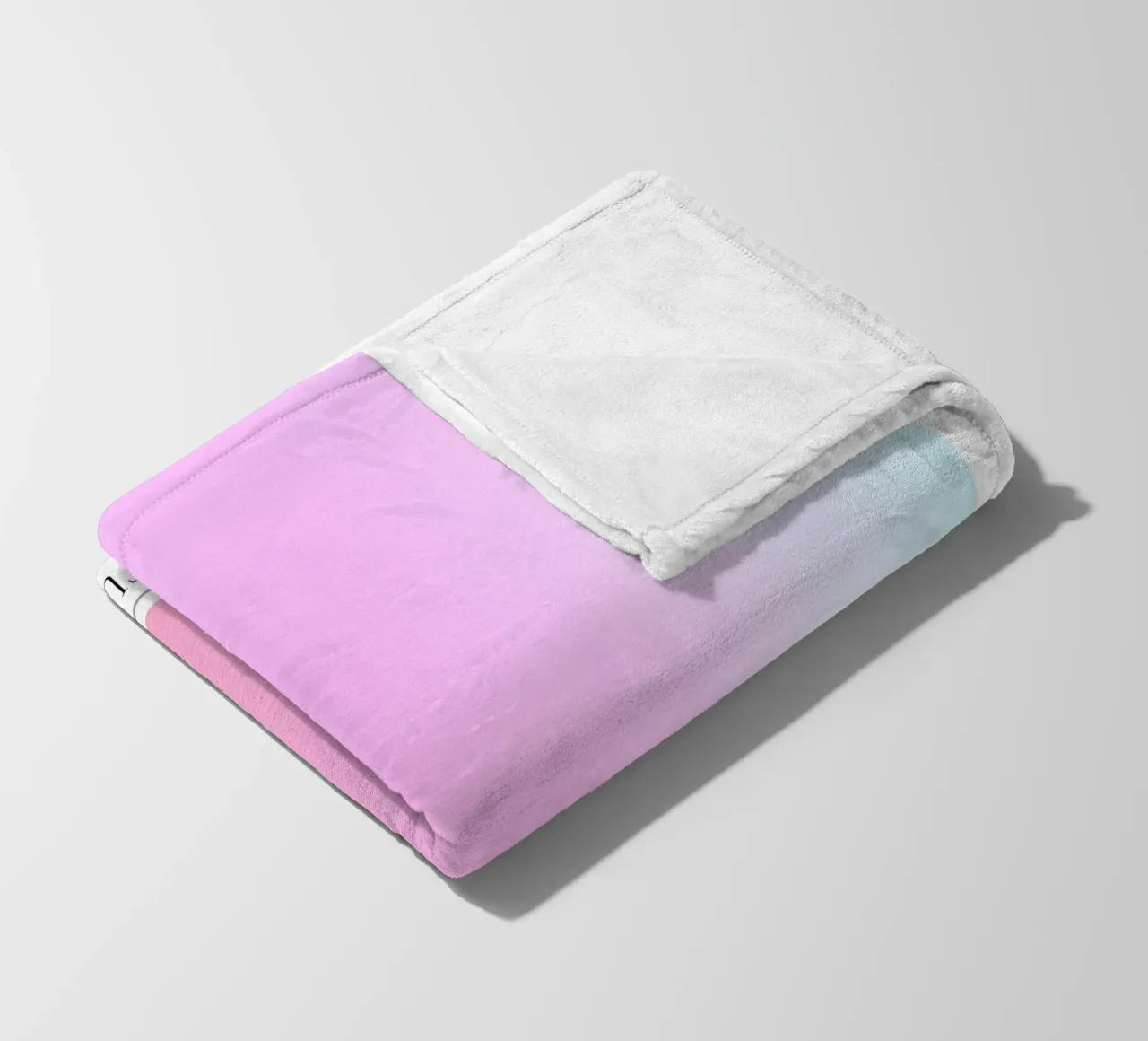 "Intuition" Angelo n. 111 Aura Rosa Blu Gradiente 2023 coperta in pile da homdeco