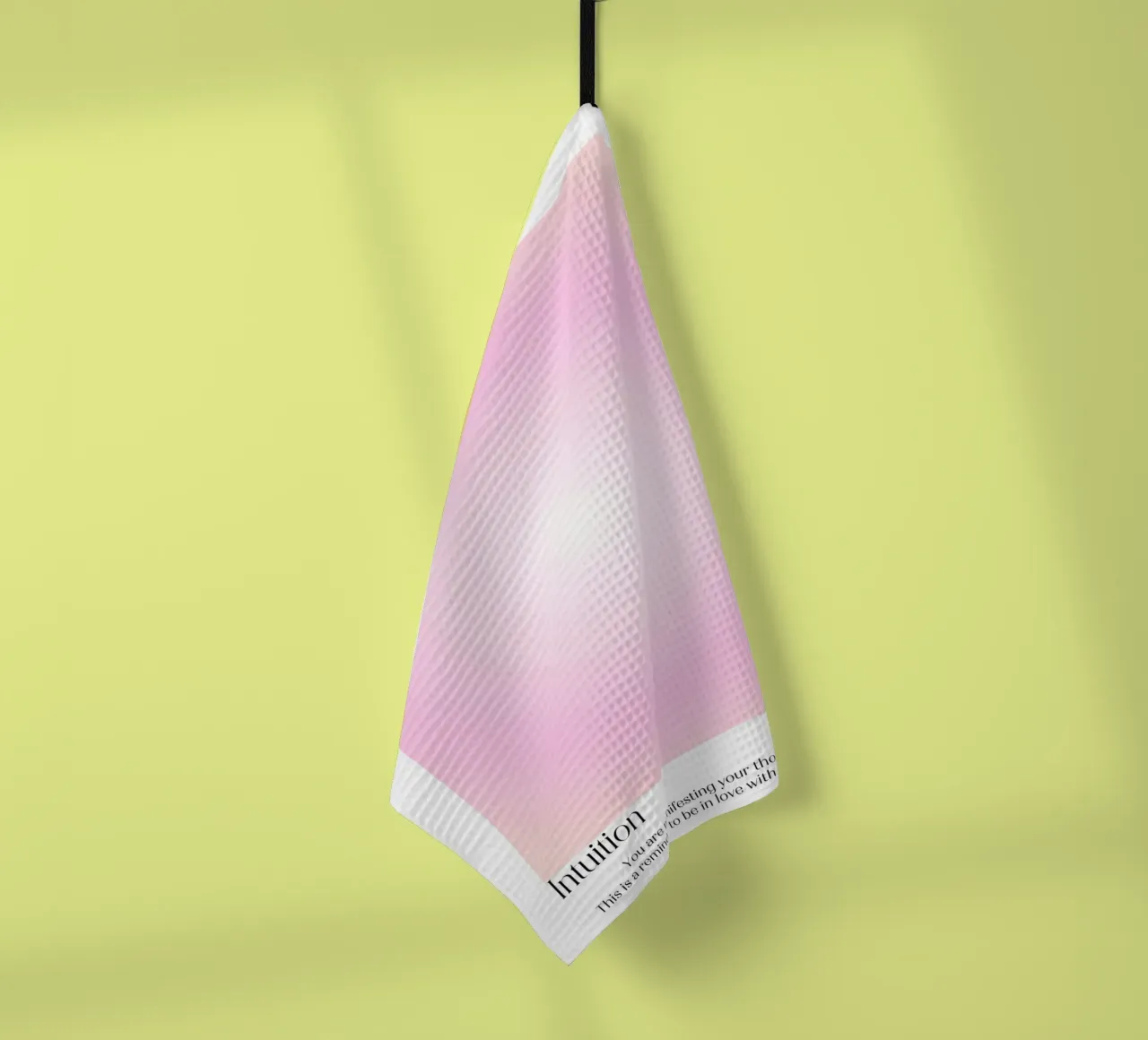 Engel Nr. 111 Intuïtie Roze Aura Manifestatie Kunst theedoek van homdeco