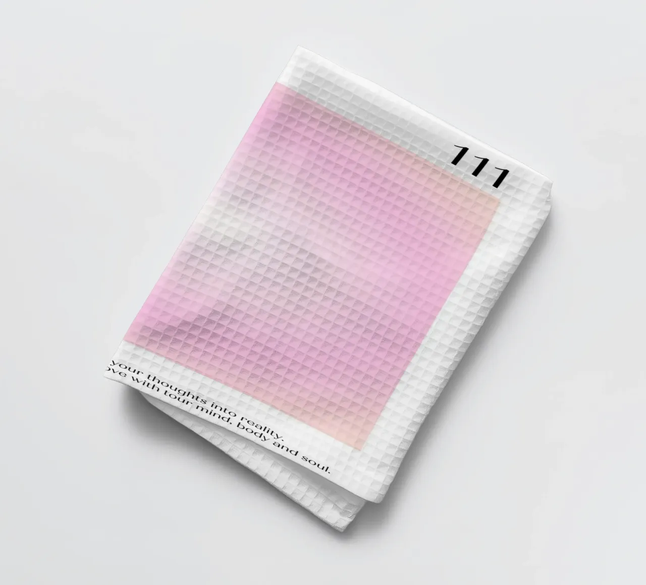 Engel Nr. 111 Intuïtie Roze Aura Manifestatie Kunst theedoek van homdeco