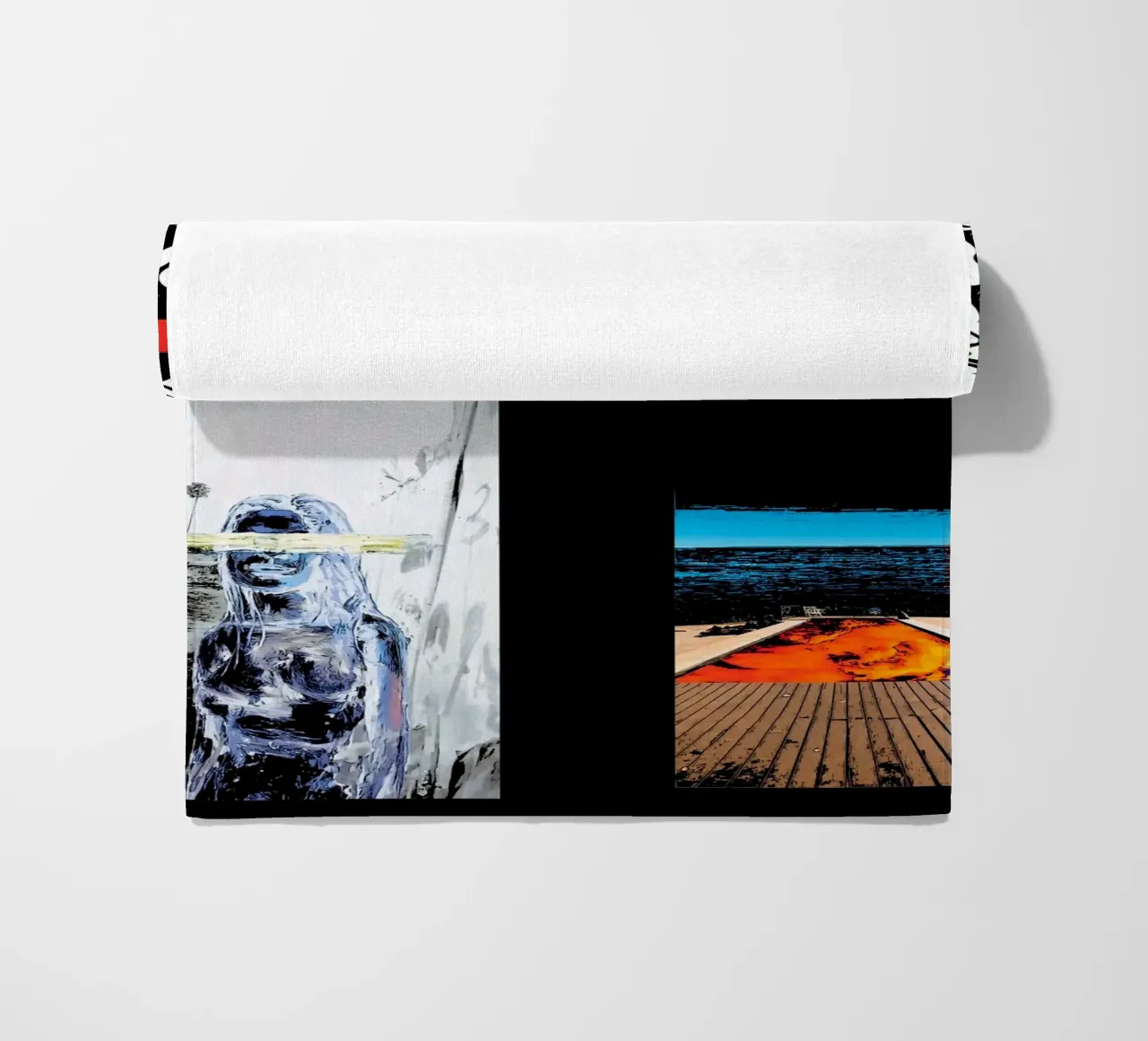 Red Hot Chili Peppers band music Art beach towel by music soul