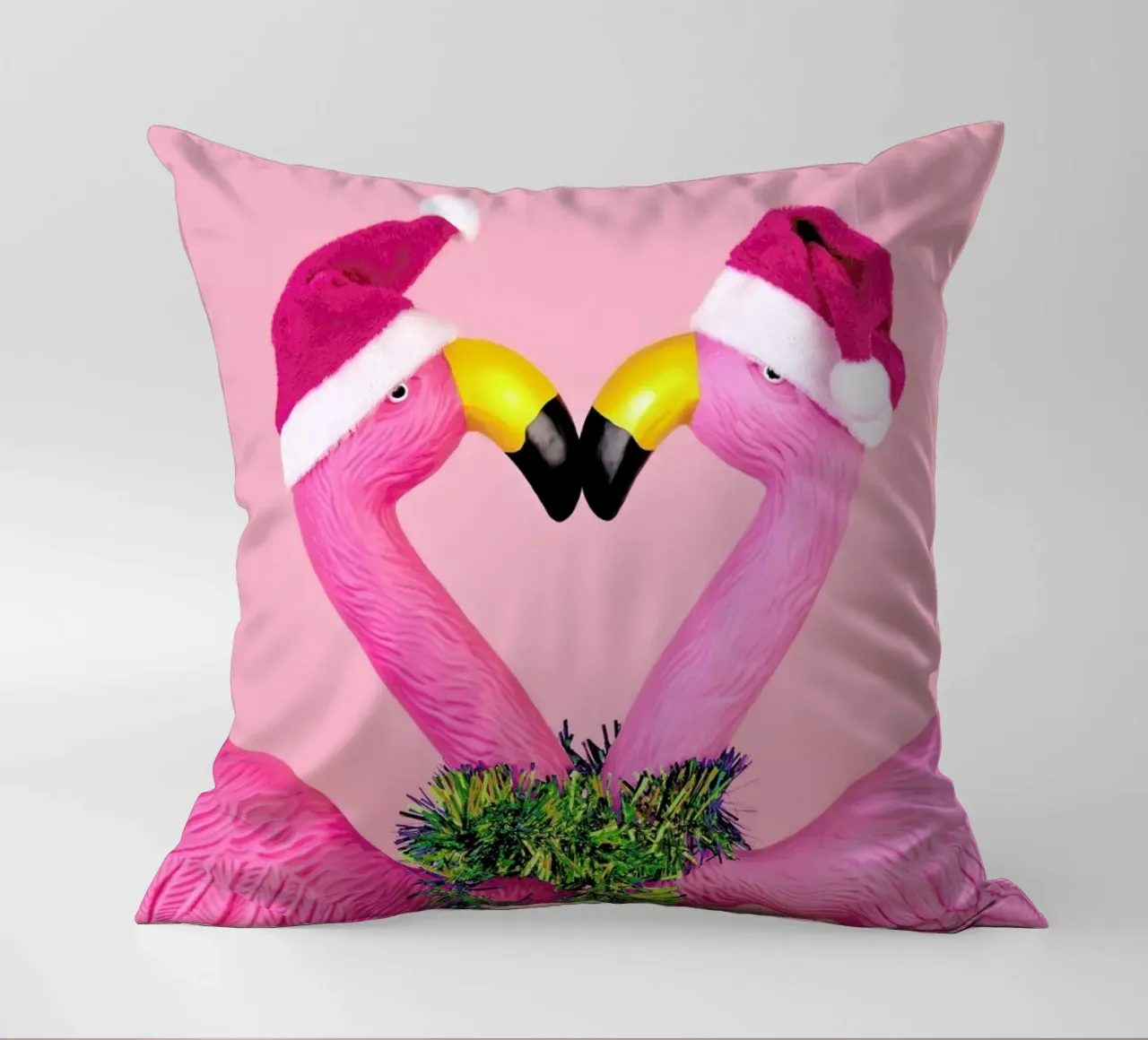 Santa Flamingo cuscino da Juj Winn