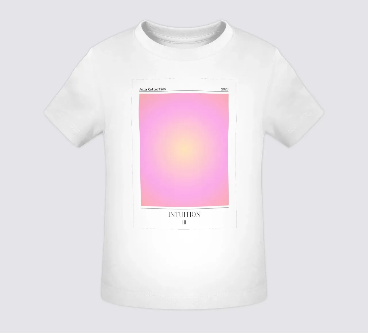 Collezione Aura "Intuition" Rosa Giallo Gradiente 2023 maglietta neonato da homdeco