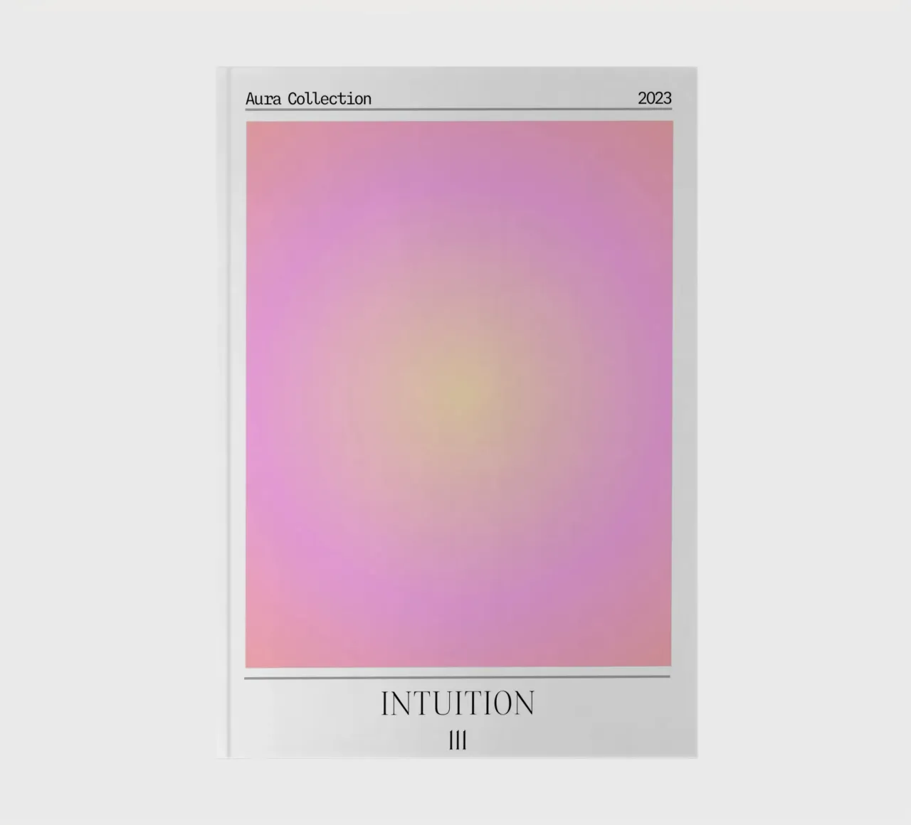 Collezione Aura "Intuition" Rosa Giallo Gradiente 2023 diario da homdeco