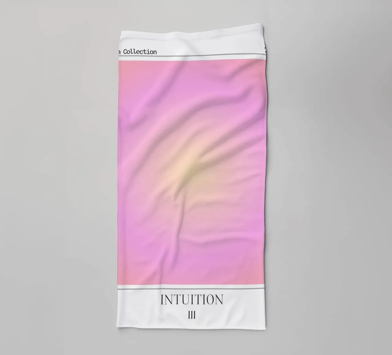 Collezione Aura "Intuition" Rosa Giallo Gradiente 2023 asciugamano da bagno da homdeco
