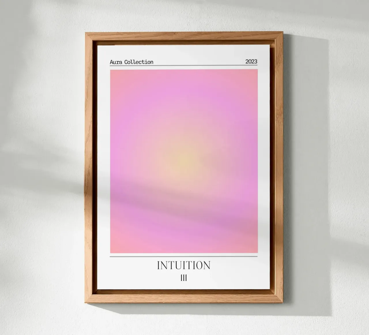 Collezione Aura "Intuition" Rosa Giallo Gradiente 2023 alluminio dibond da homdeco