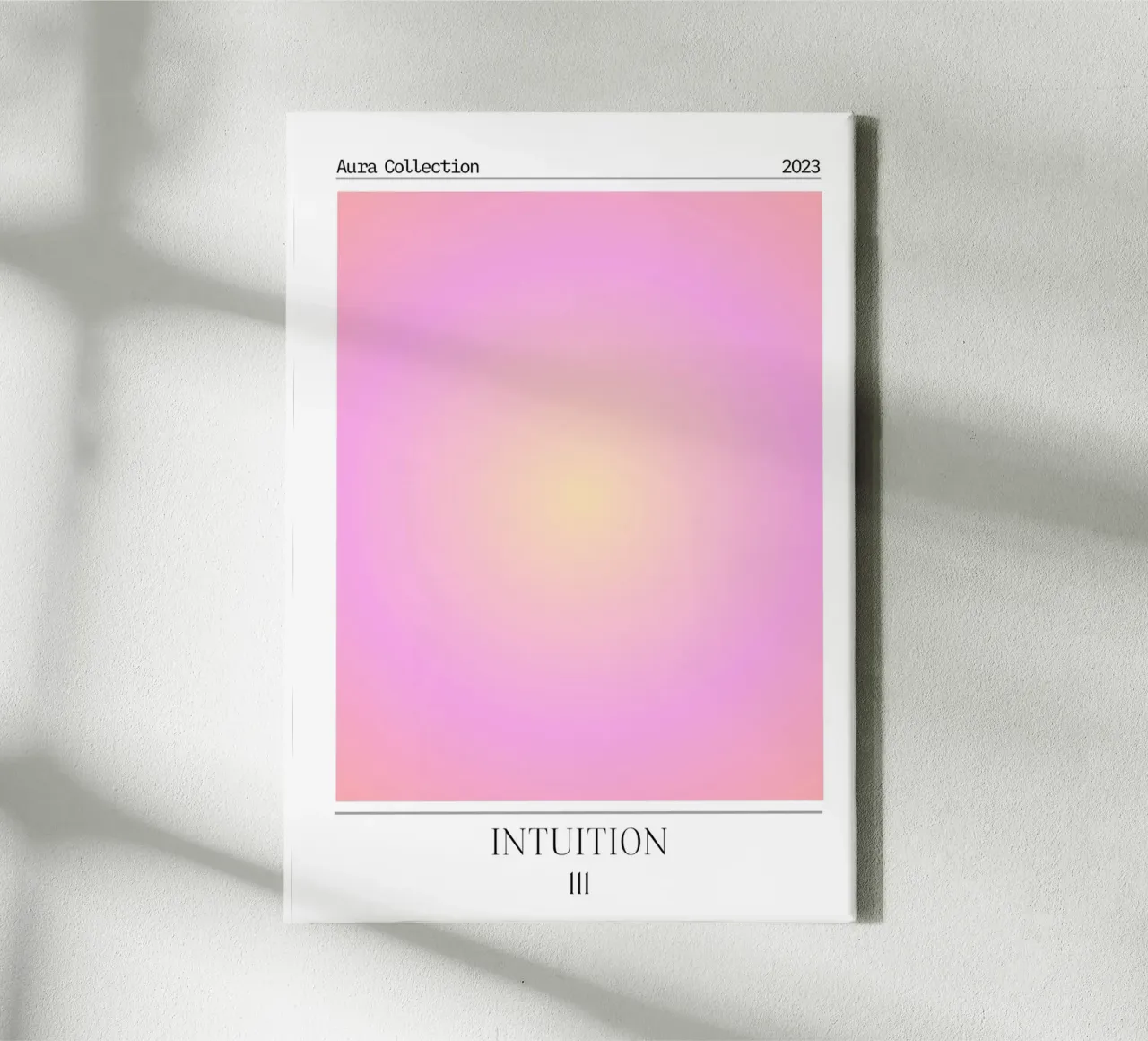 Collezione Aura "Intuition" Rosa Giallo Gradiente 2023 tela da homdeco