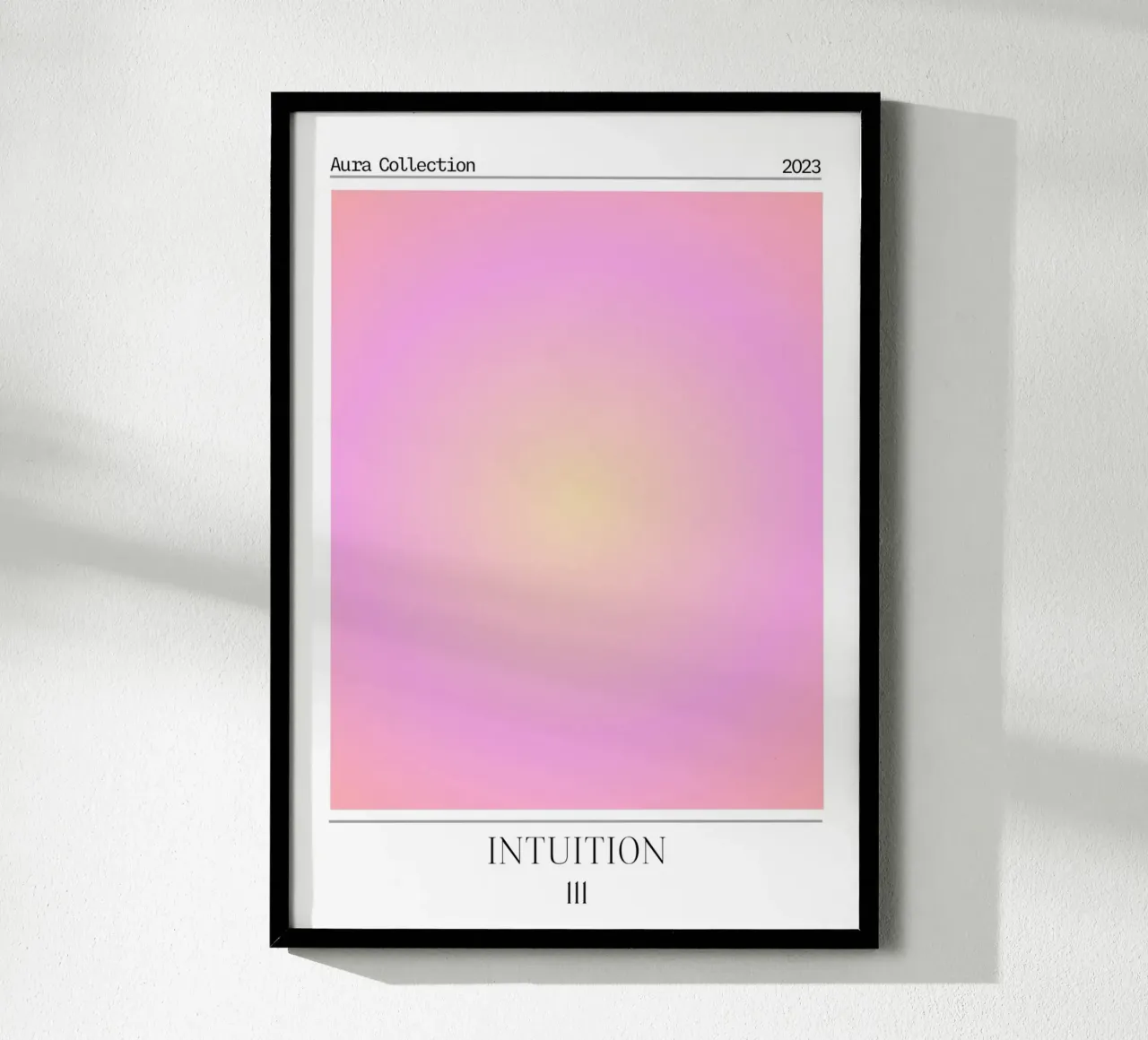 Collezione Aura "Intuition" Rosa Giallo Gradiente 2023 carta hahnemühle da homdeco