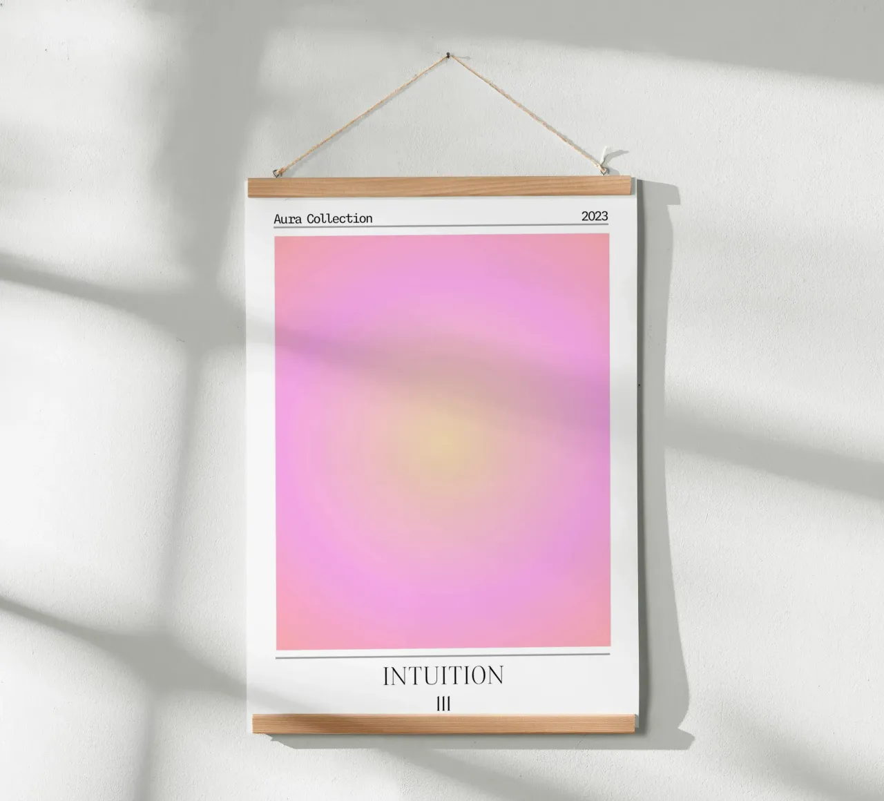 Collezione Aura "Intuition" Rosa Giallo Gradiente 2023 carta hahnemühle da homdeco