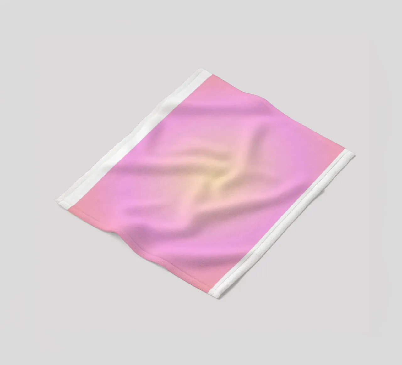 Collezione Aura "Intuition" Rosa Giallo Gradiente 2023 coperta in pile da homdeco