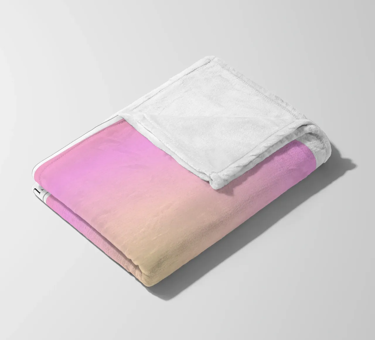 Collezione Aura "Intuition" Rosa Giallo Gradiente 2023 coperta in pile da homdeco