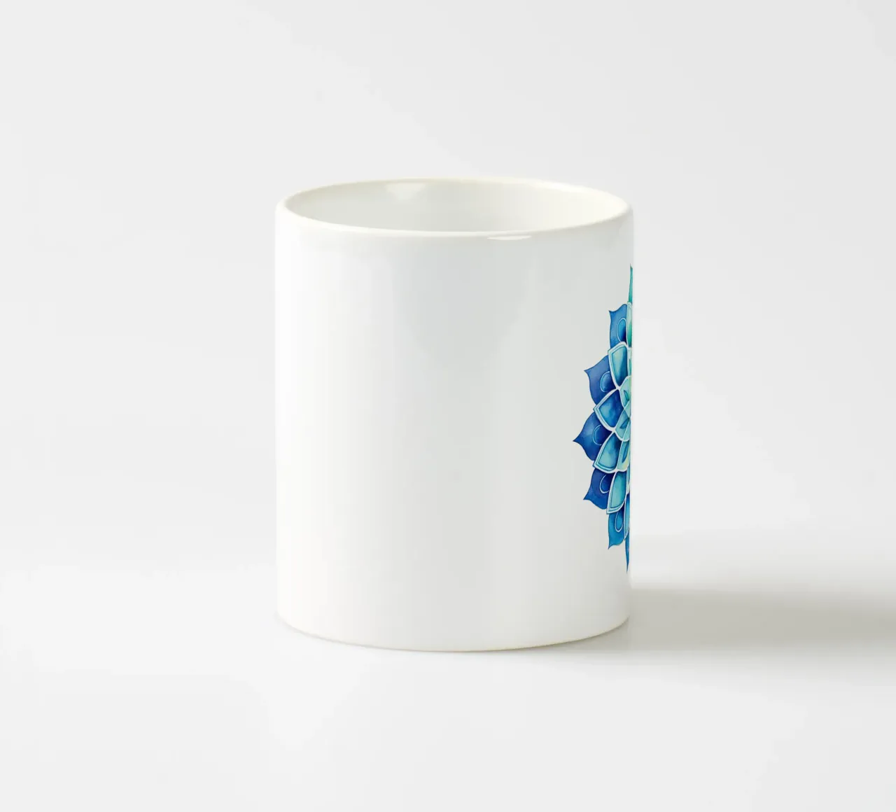 Mandala arcobaleno acquerellato tazza in ceramica da Spiritual Touch