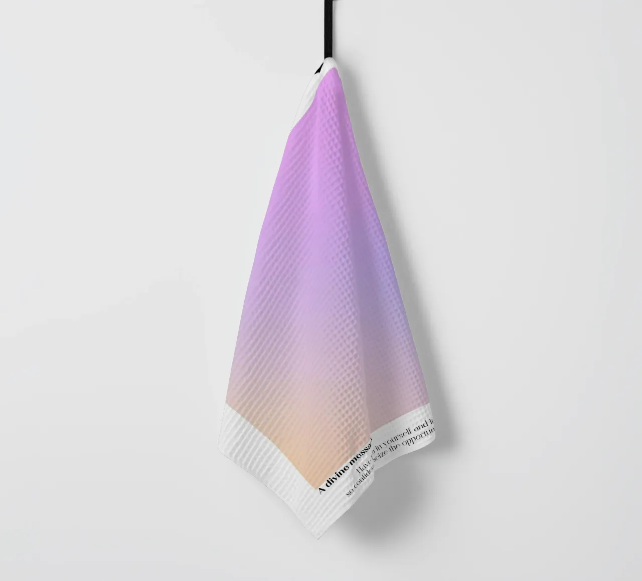 Angel Number 111 Divine Message Aura Gradient Art torchon de homdeco