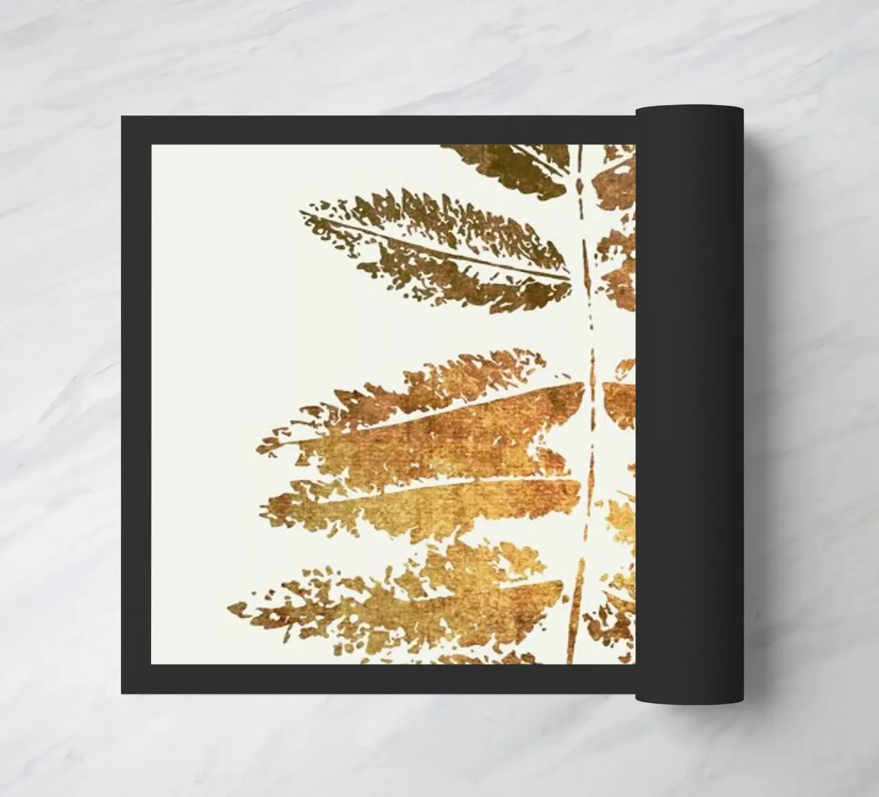 Oak Leaf Print (gold) zerbino da Kubistika