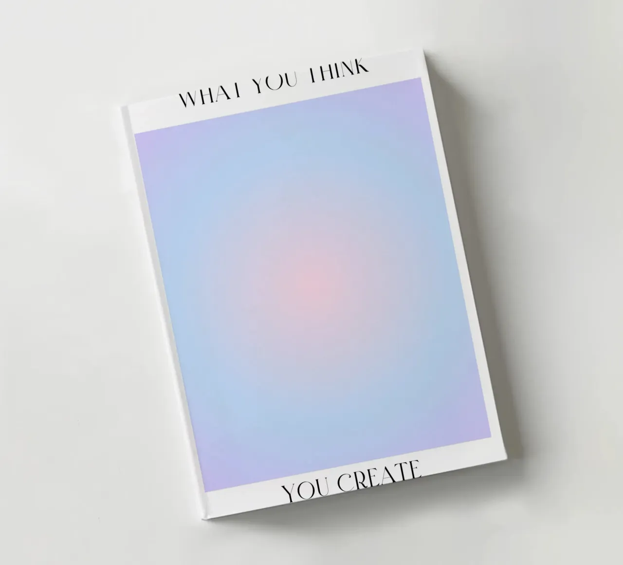 "What You Think" Law of Attraction Aura Gradient Poster notebook by homdeco