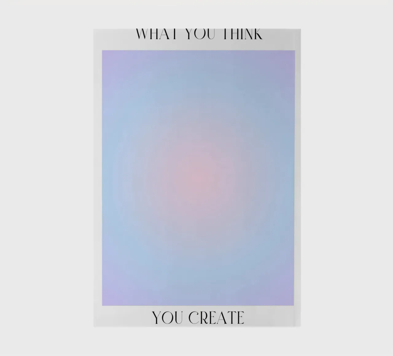 "What You Think" Law of Attraction Aura Gradient Poster notebook by homdeco