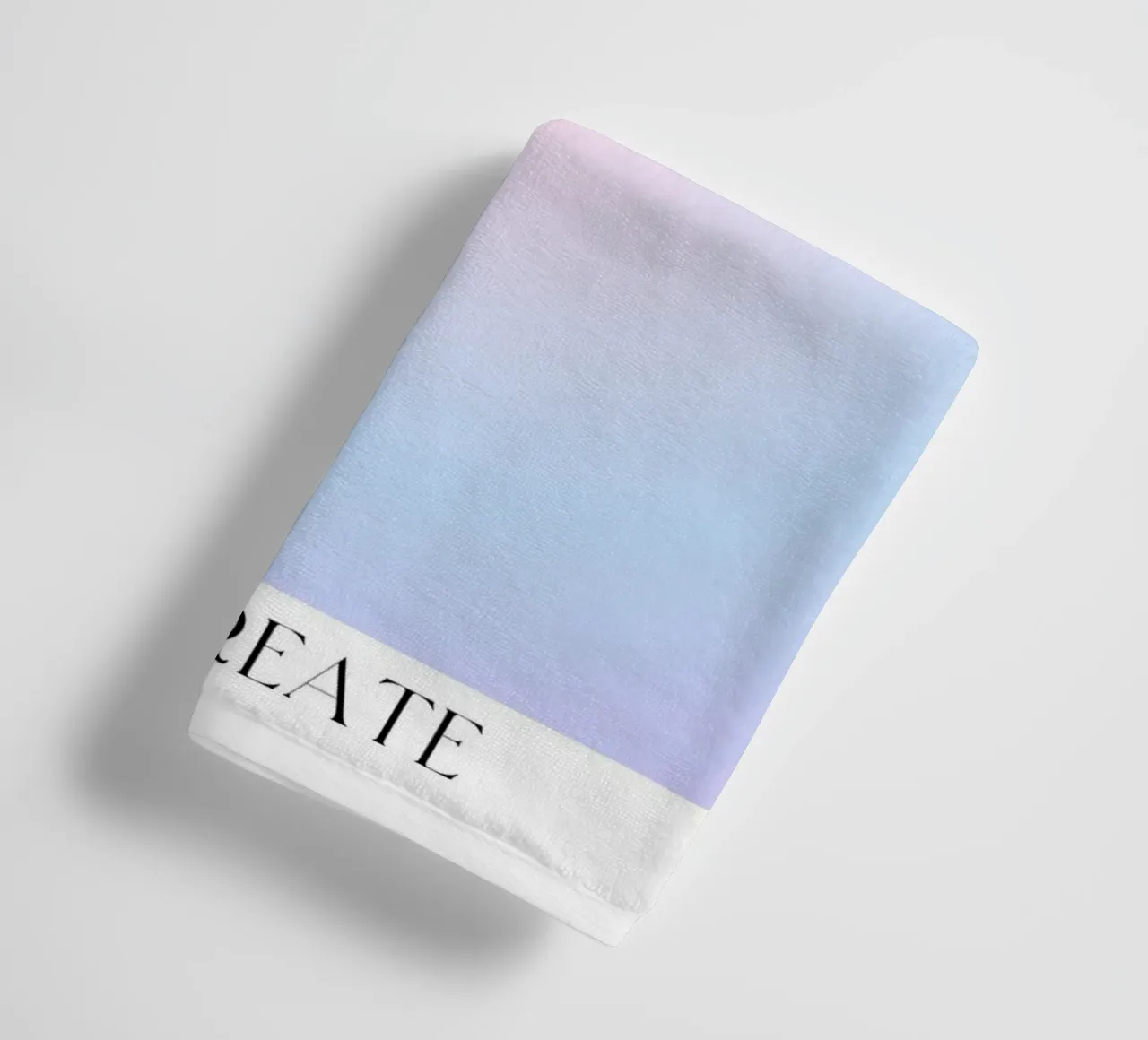 "What You Think" Law of Attraction Aura Gradient Poster towel by homdeco