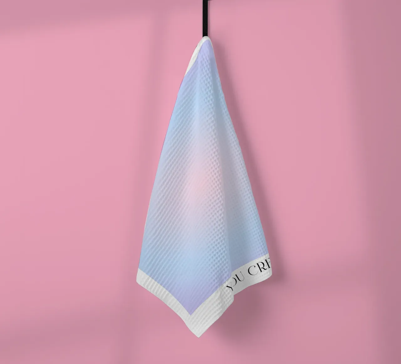 "Ce que vous pensez" Loi de l'attraction Aura Gradient Poster torchon de homdeco