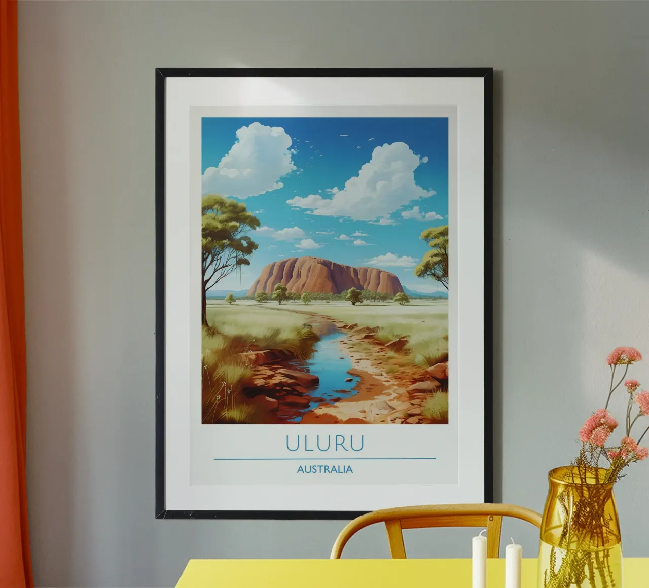 Poster estetico "Proteggi la tua pace" con testo ripetuto in rosa poster da homdeco