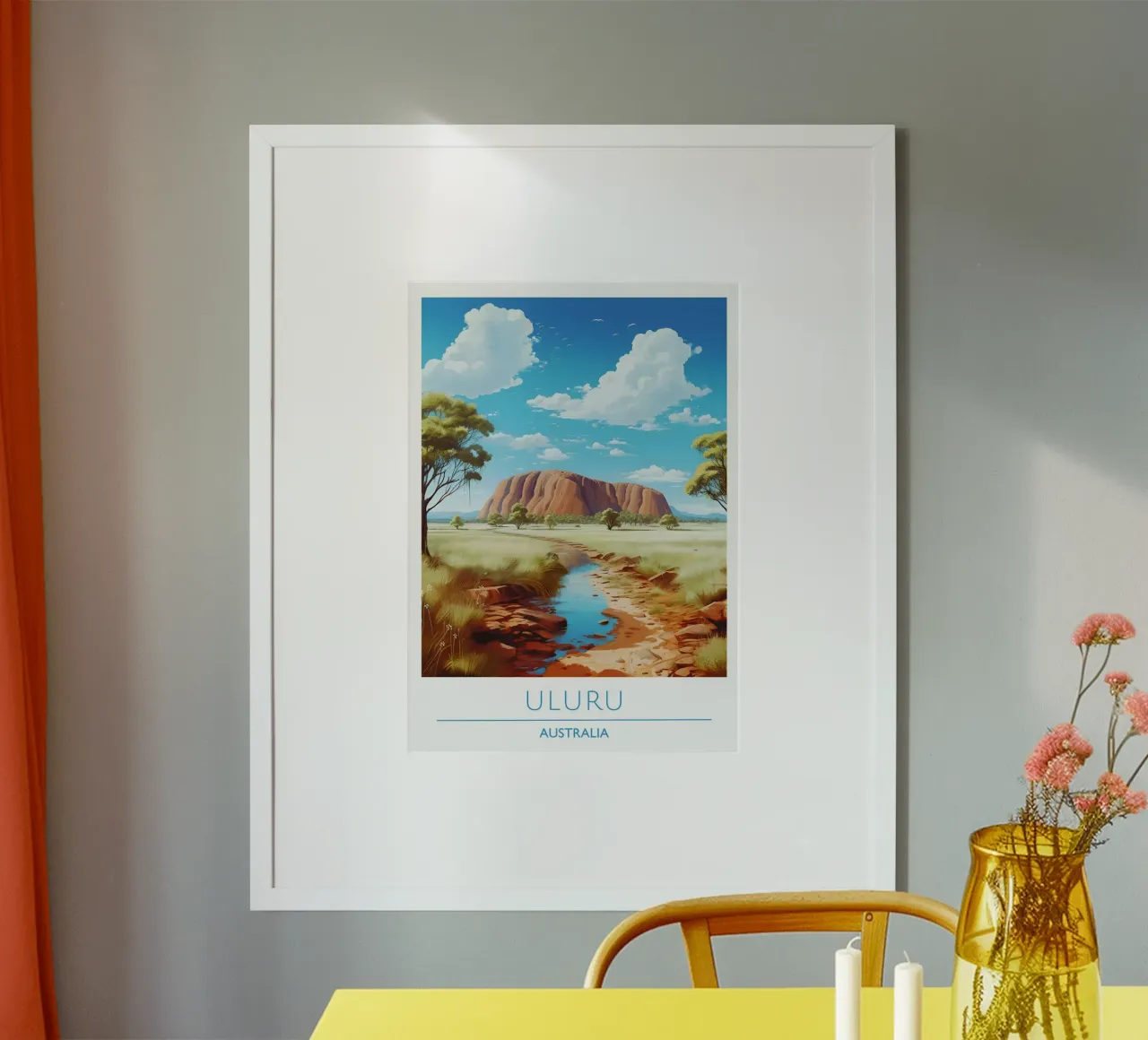 Poster estetico "Proteggi la tua pace" con testo ripetuto in rosa poster da homdeco