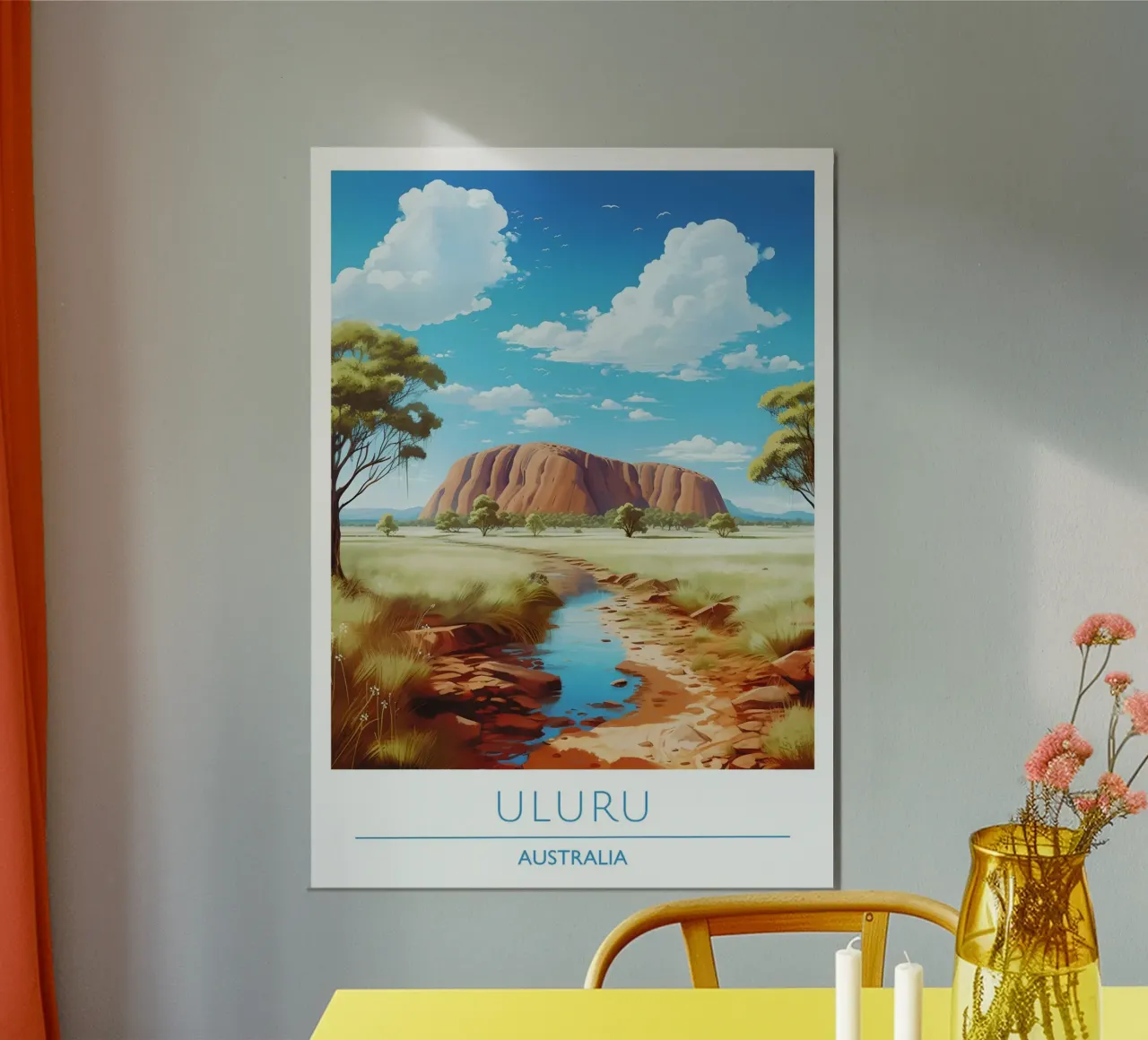 Poster estetico "Proteggi la tua pace" con testo ripetuto in rosa poster da homdeco