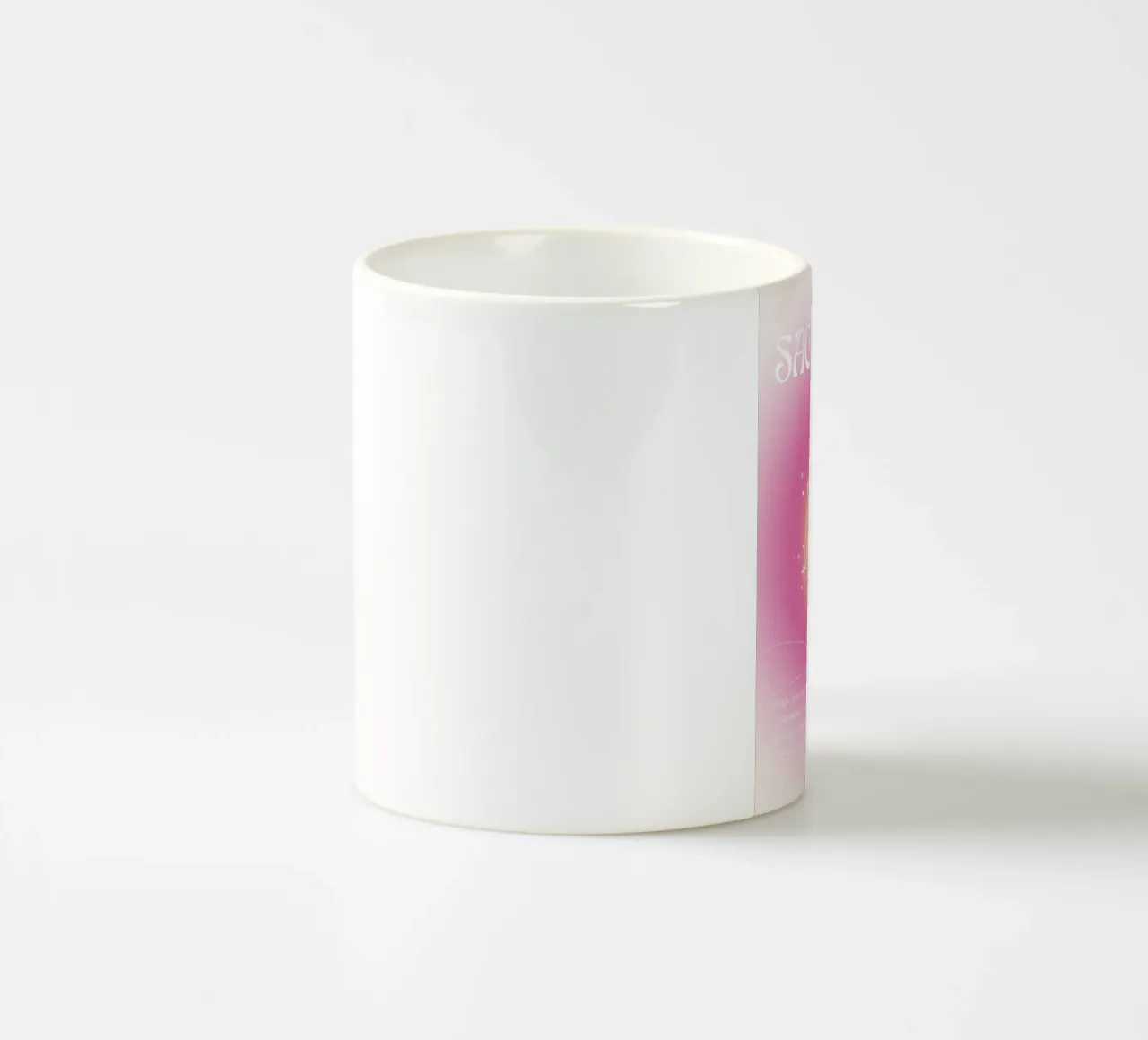 Boogschutter Sterrenbeeld Roze Aura Kleurverloop Kunst keramische mok van homdeco