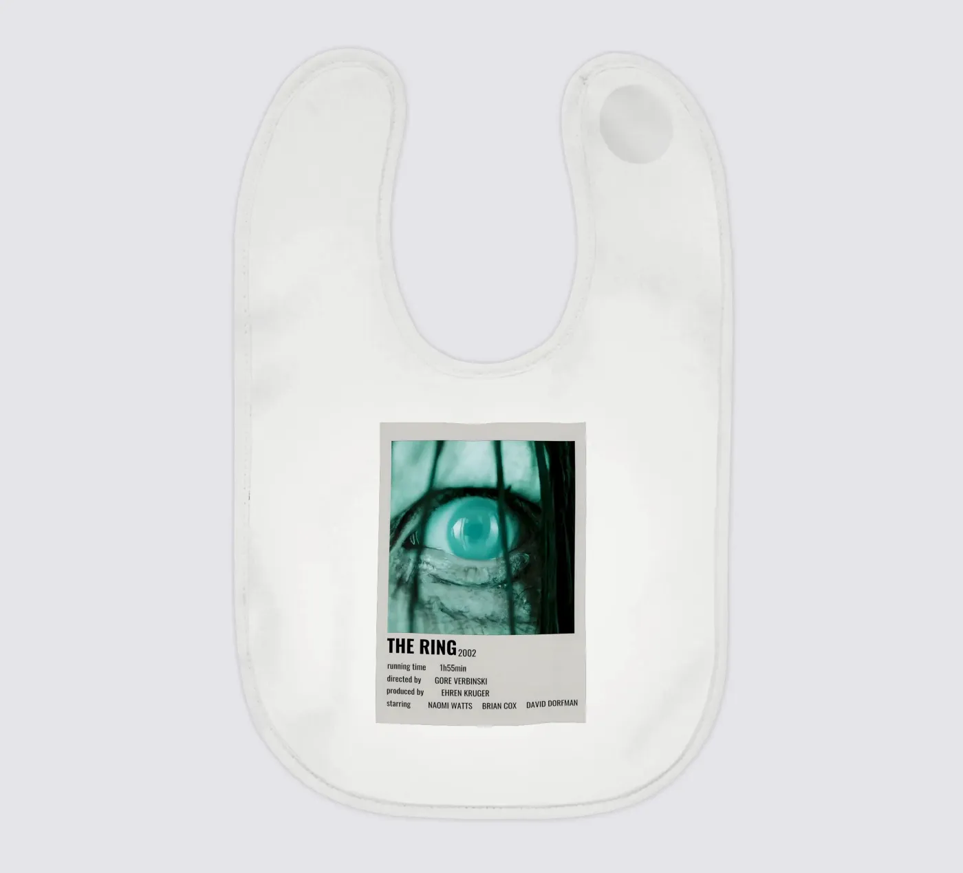THE RING 2002 baby bib by MVFminimalist