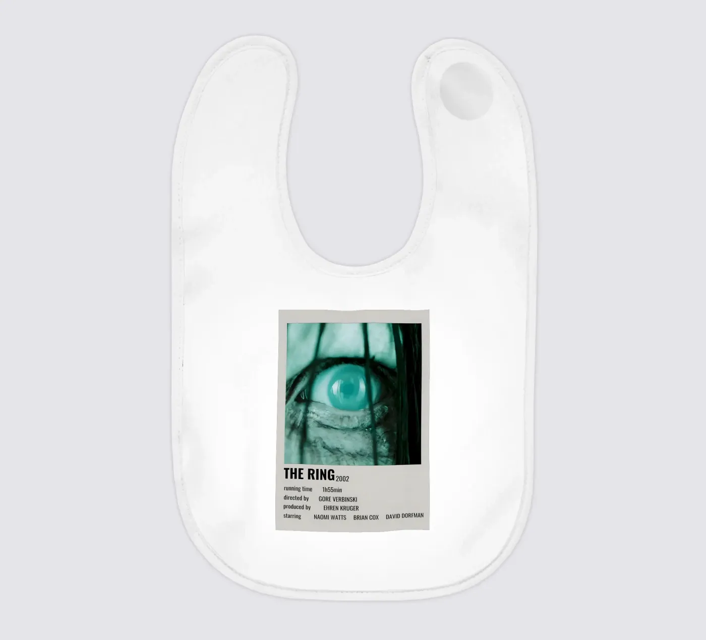 THE RING 2002 baby bib by MVFminimalist