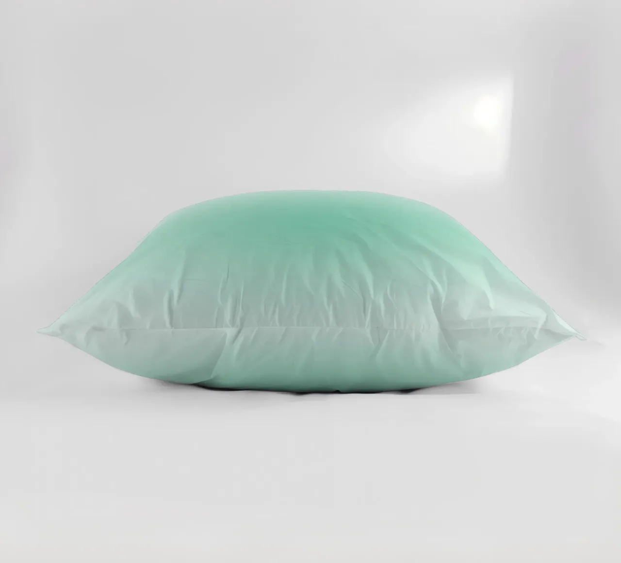 "Attract Good Things" Mint Aura Gradient Abstract Print decorative cushion by homdeco