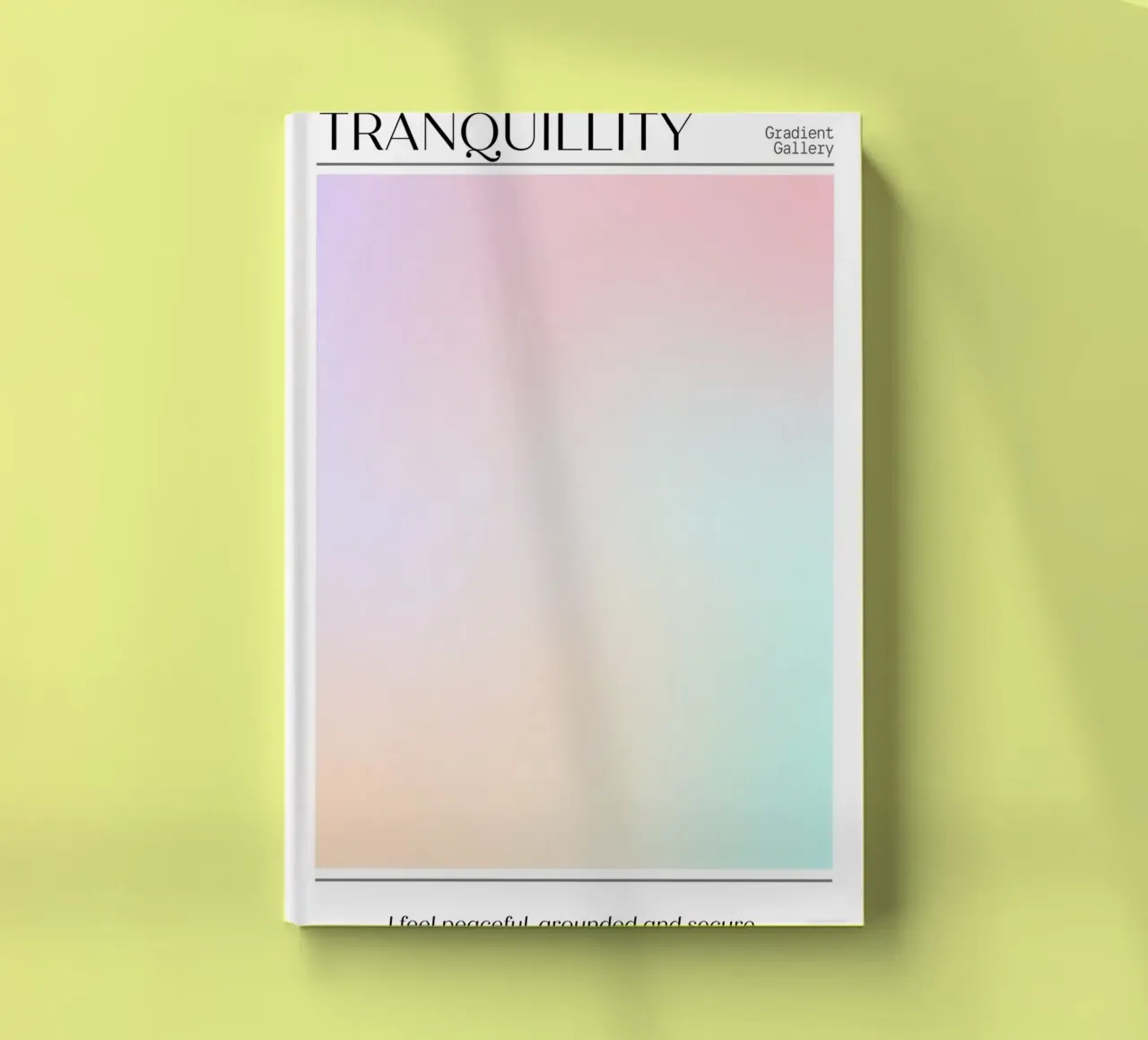 "Tranquility" Pastel Aura Gradient Gallery Poster Art notebook by homdeco