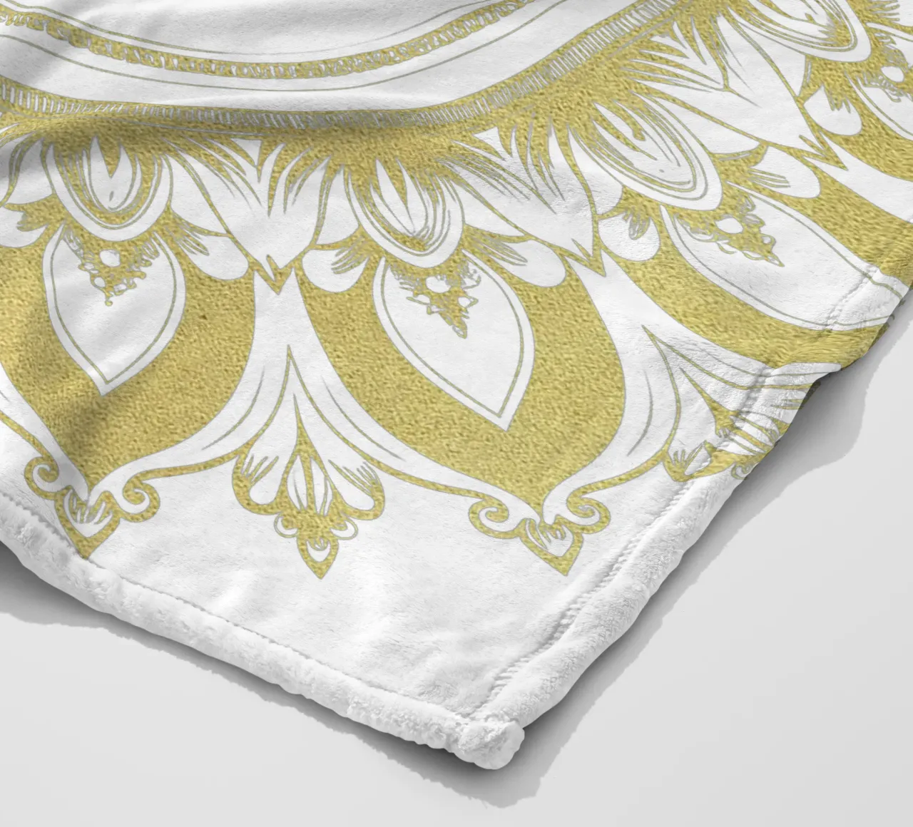 Mandala d'oro coperta in pile da Spiritual Touch