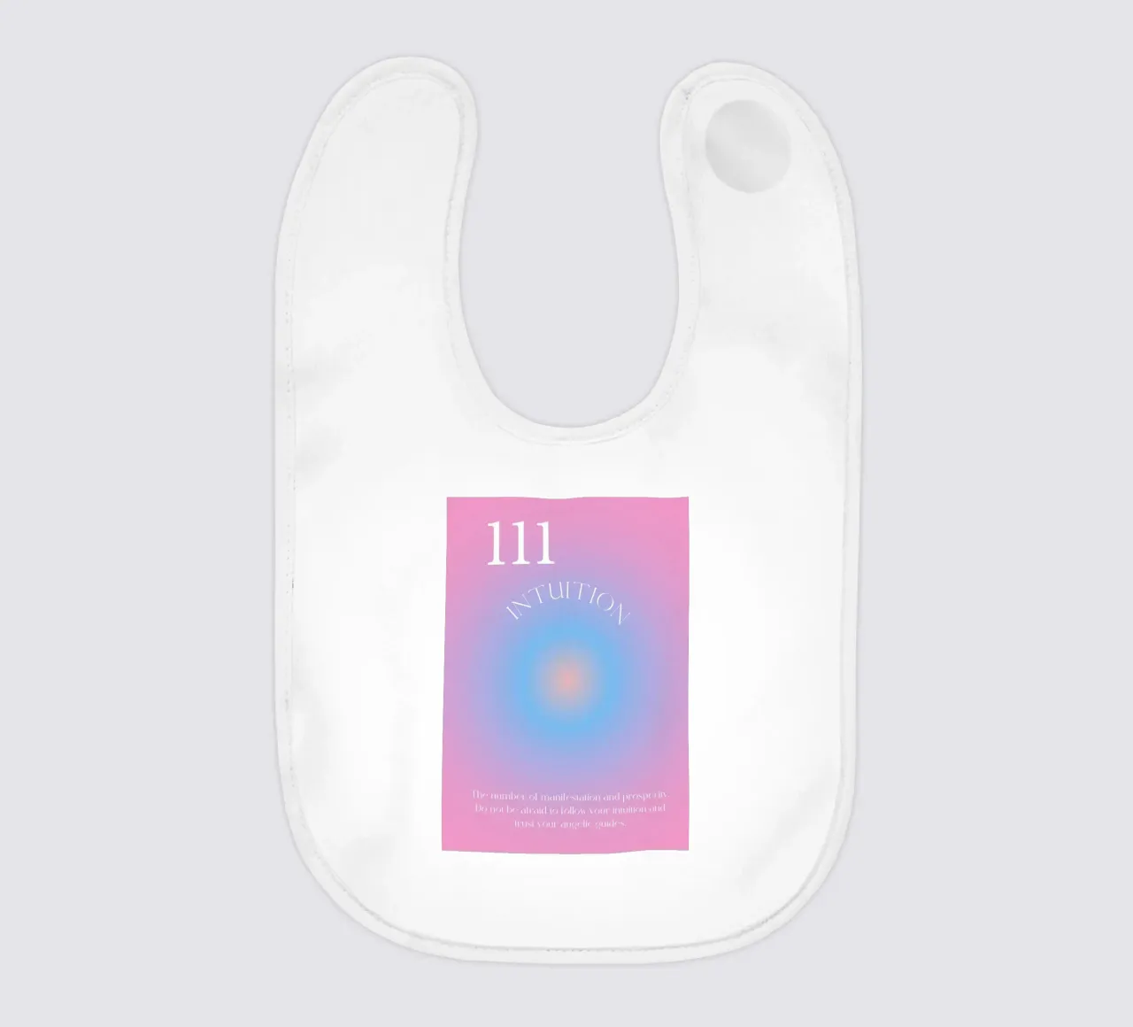 Angelo n. 111 Intuition Rosa Blu Aura Gradiente Poster bavaglino da homdeco