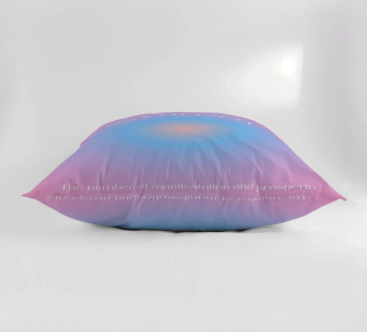 Angelo n. 111 Intuition Rosa Blu Aura Gradiente Poster cuscino da homdeco