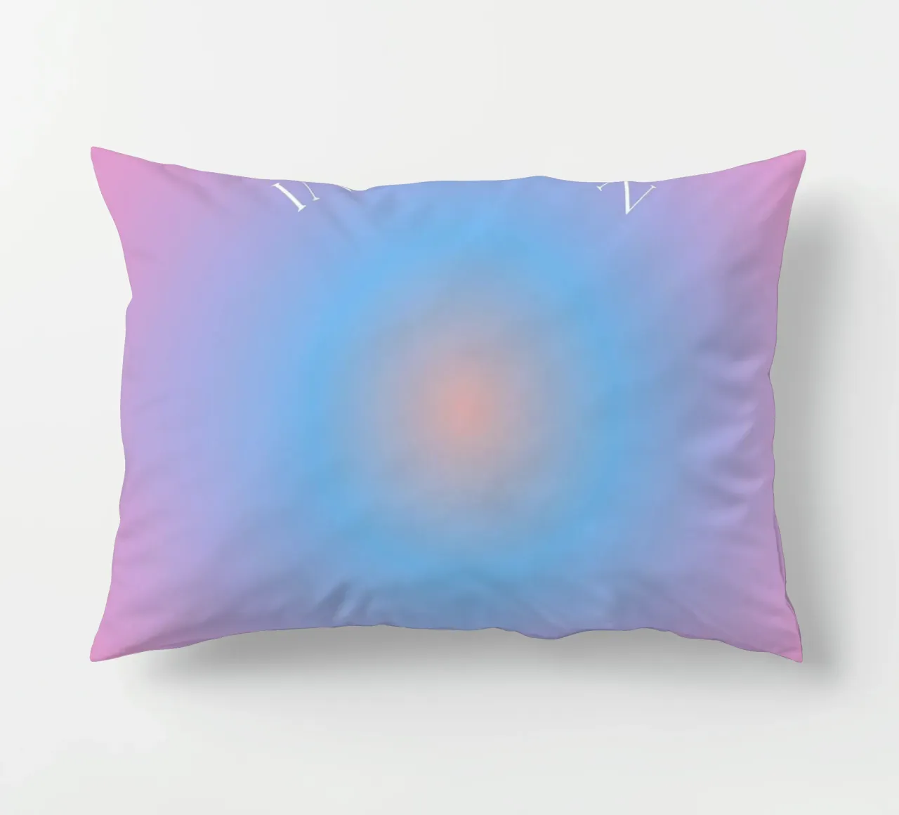 Angelo n. 111 Intuition Rosa Blu Aura Gradiente Poster cuscino da homdeco