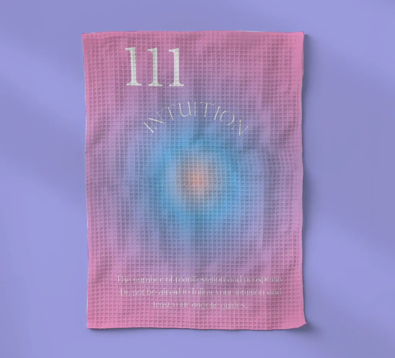 Angelo n. 111 Intuition Rosa Blu Aura Gradiente Poster canovaccio da cucina da homdeco
