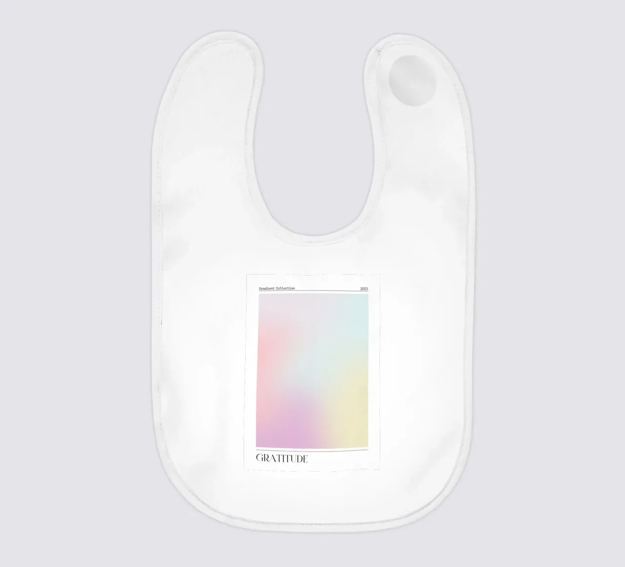 Poster della collezione "Gratitude" Pastel Aura Gradient 2023 bavaglino da homdeco