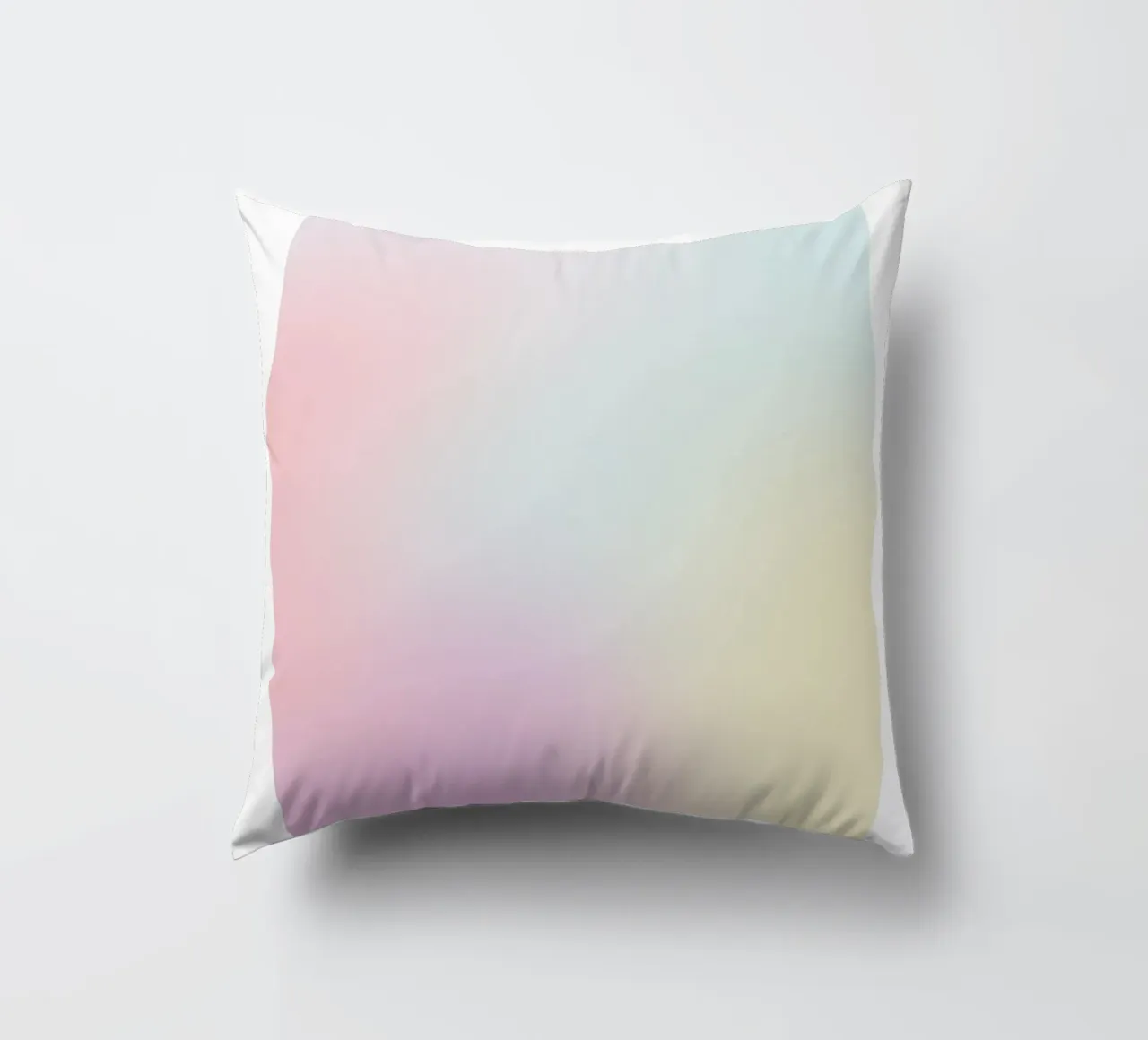 "Gratitude" Pastel Aura Gradient Collection Poster 2023 decorative cushion by homdeco