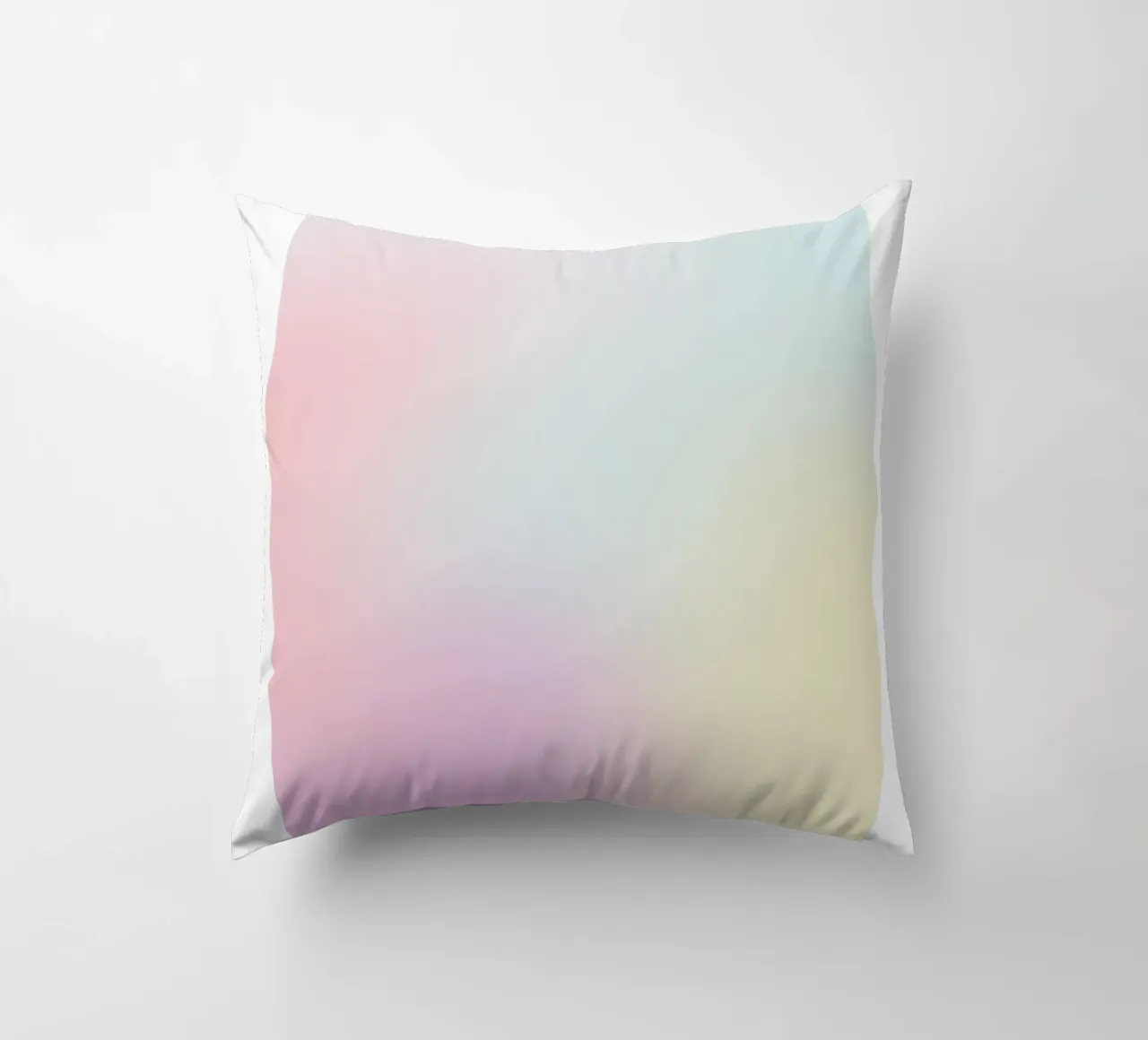 "Gratitude" Pastel Aura Gradient Collection Poster 2023 decorative cushion by homdeco