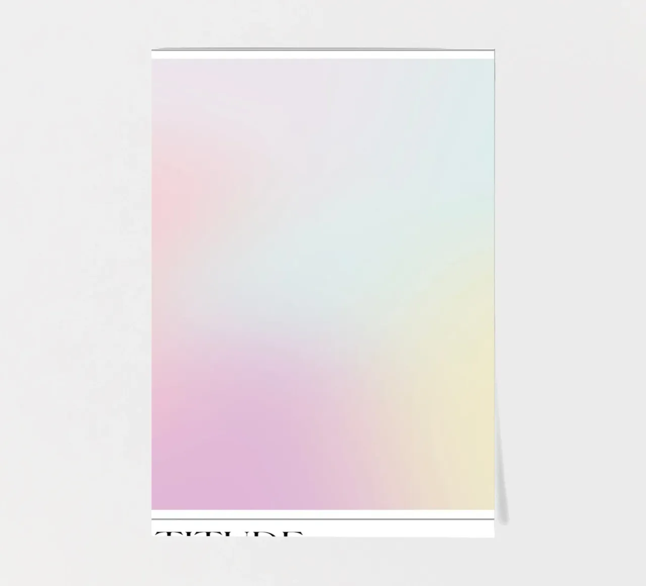 "Dankbarkeit" Pastell Aura Gradient Sammlung Poster 2023 Stickerbogen von homdeco
