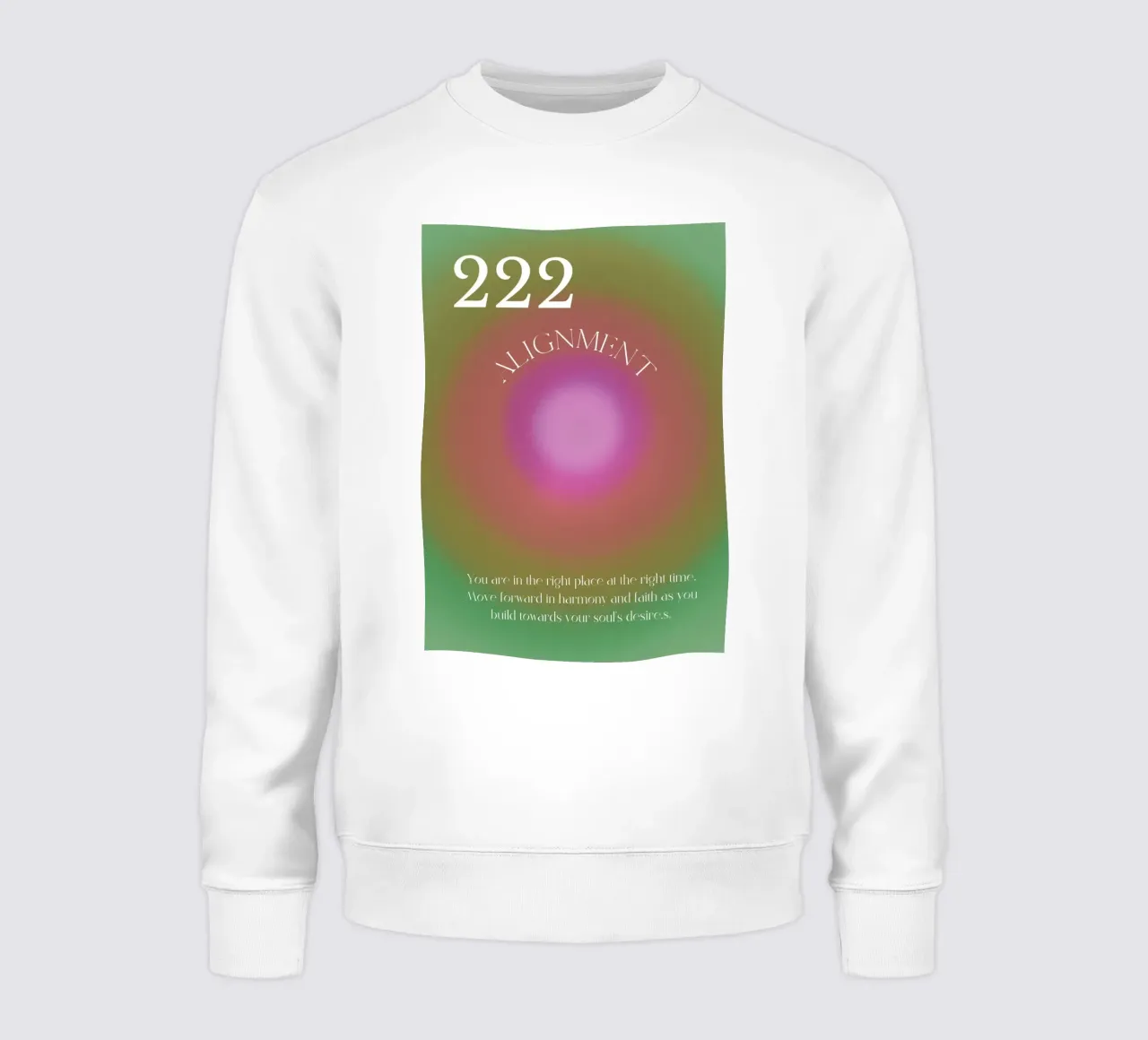 Angelo n. 222 Allineamento rosa verde Aura Poster Art felpa da homdeco