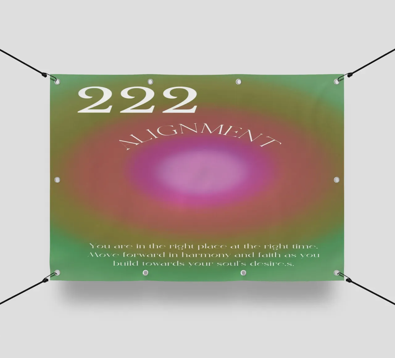 Angelo n. 222 Allineamento rosa verde Aura Poster Art telo in pvc da homdeco